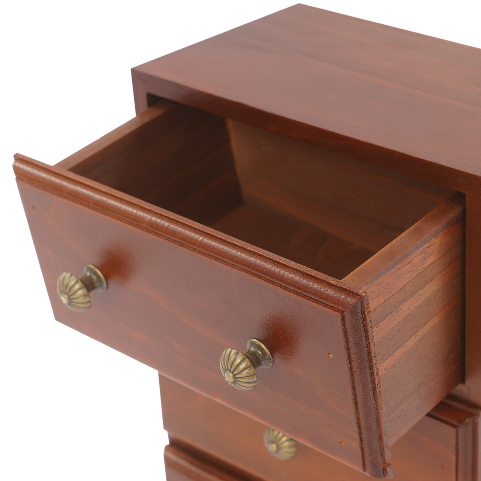 Premium Pine Wooden 3 Drawer Storage Cabinet Retro Brown Home & Office Decor
