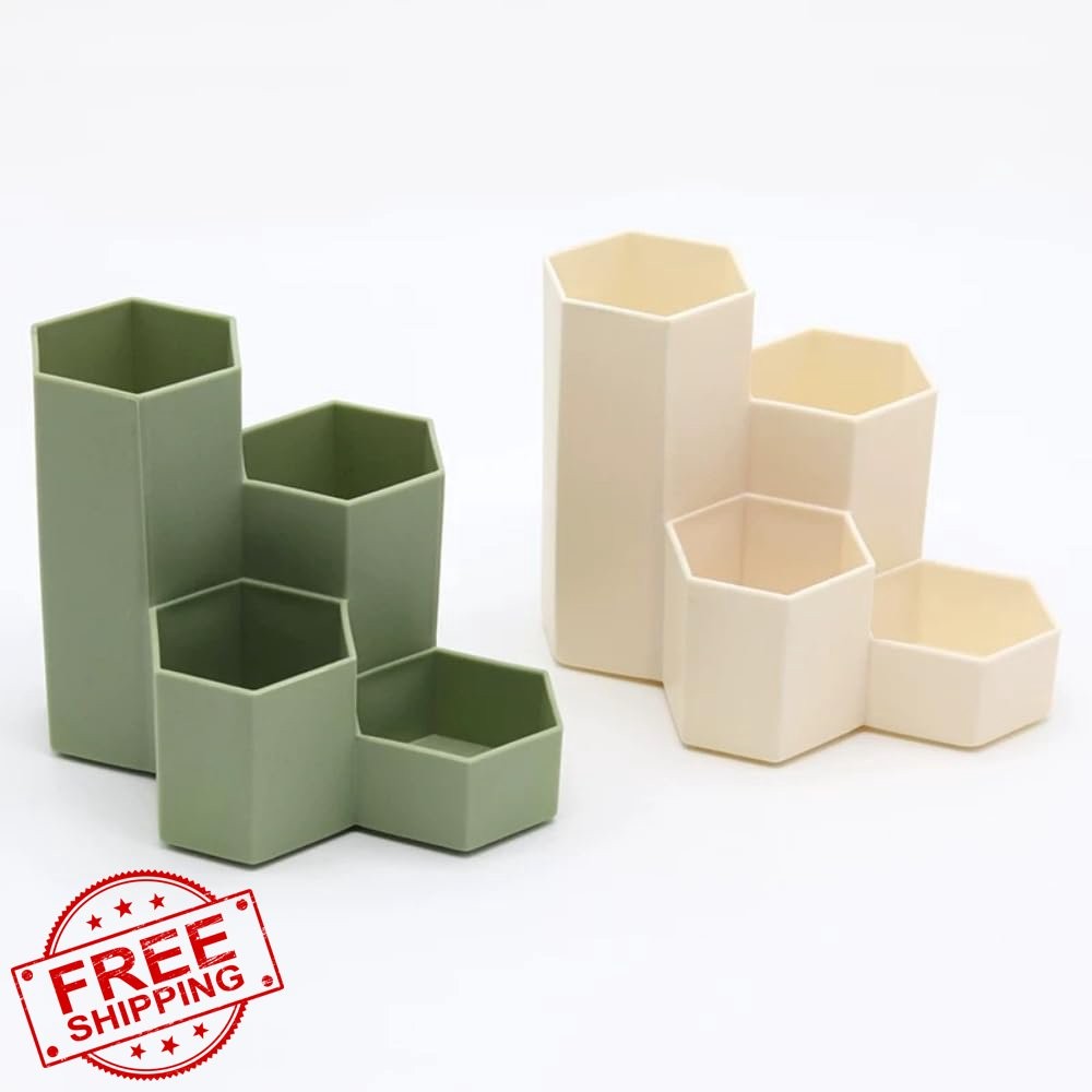 Saikvi White L-Shape Pen Holder
