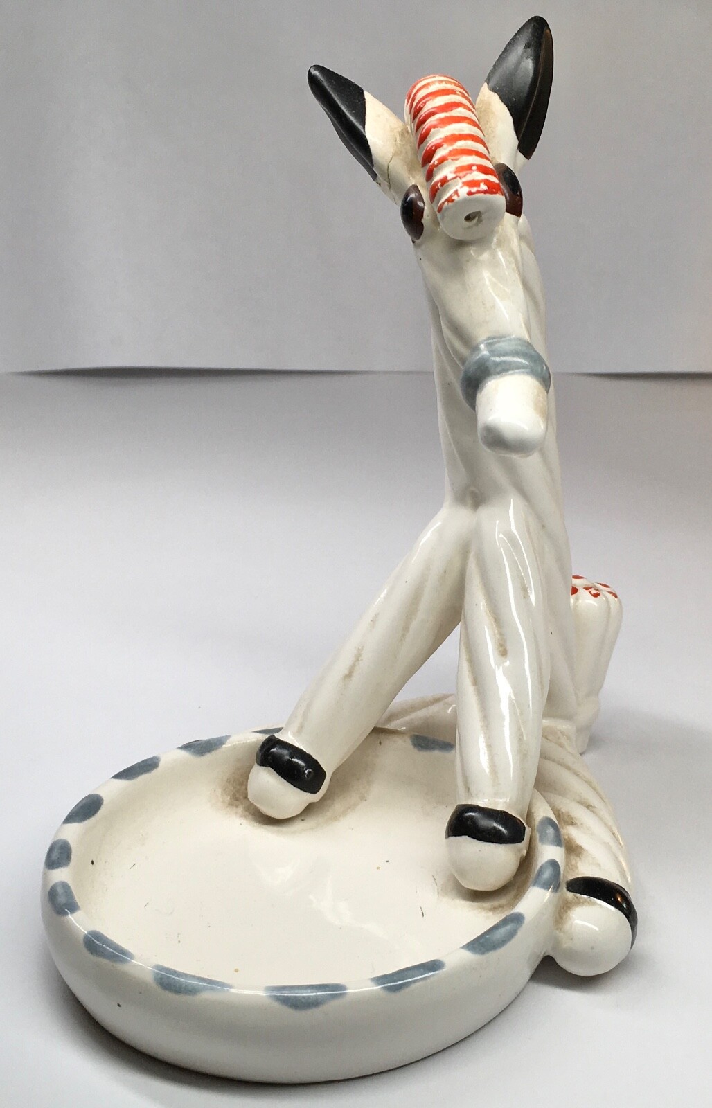 Wales Vintage Ceramic Horse Tray, Novelty Desk Trinket Tray, Made In Japan.