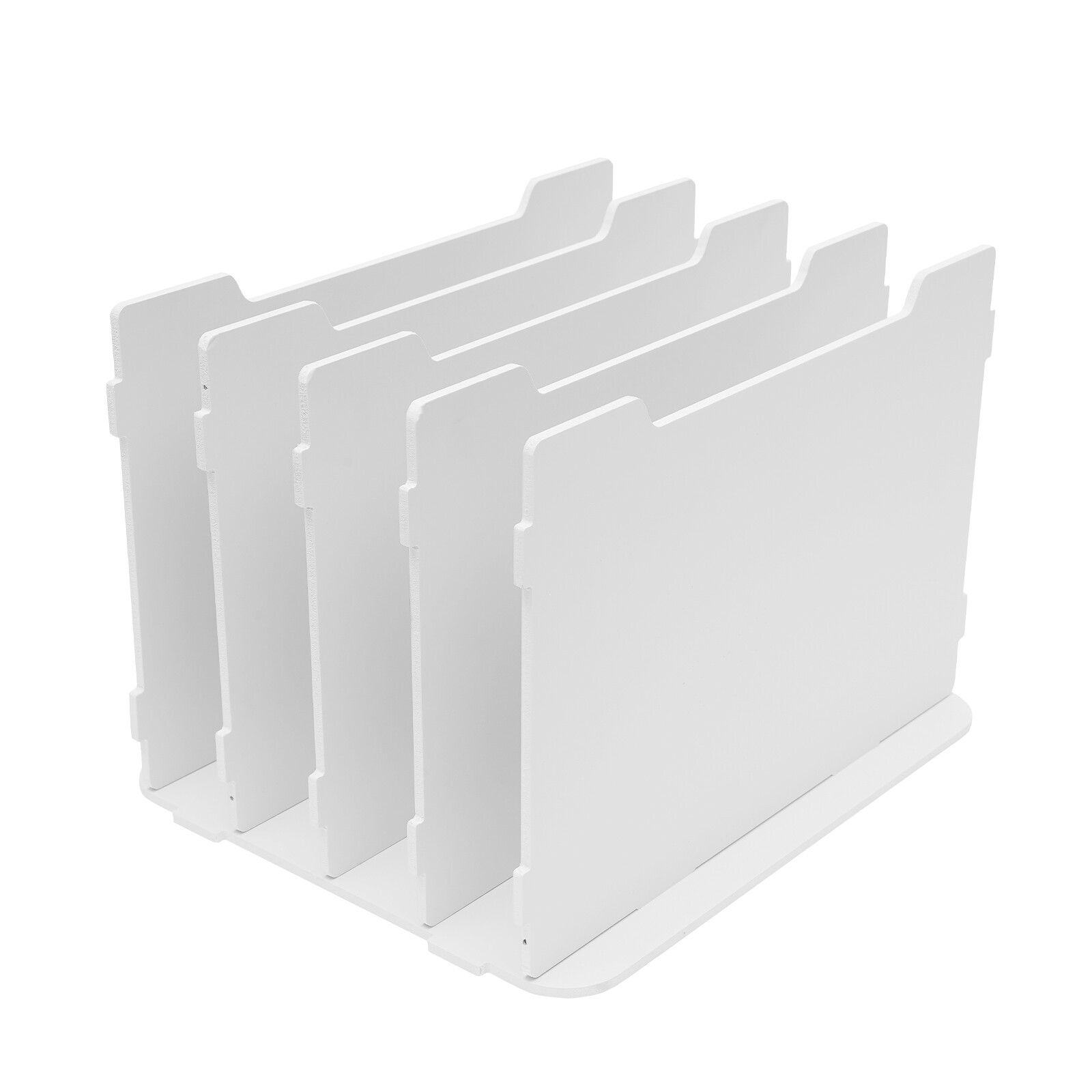 Letter Tray Organizer Desktop Storage Box 5-Tier Vertical Book Shelf DIY Shelf