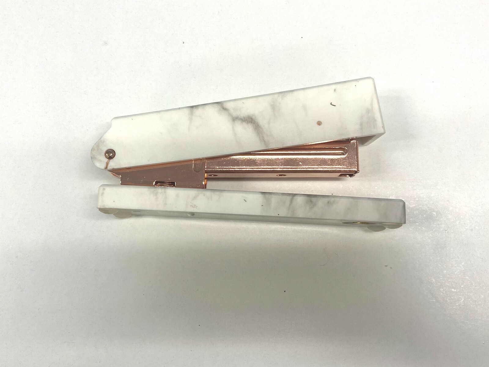 Lightly Used Rose Gold Desktop: Tray, Stapler, Tape roller