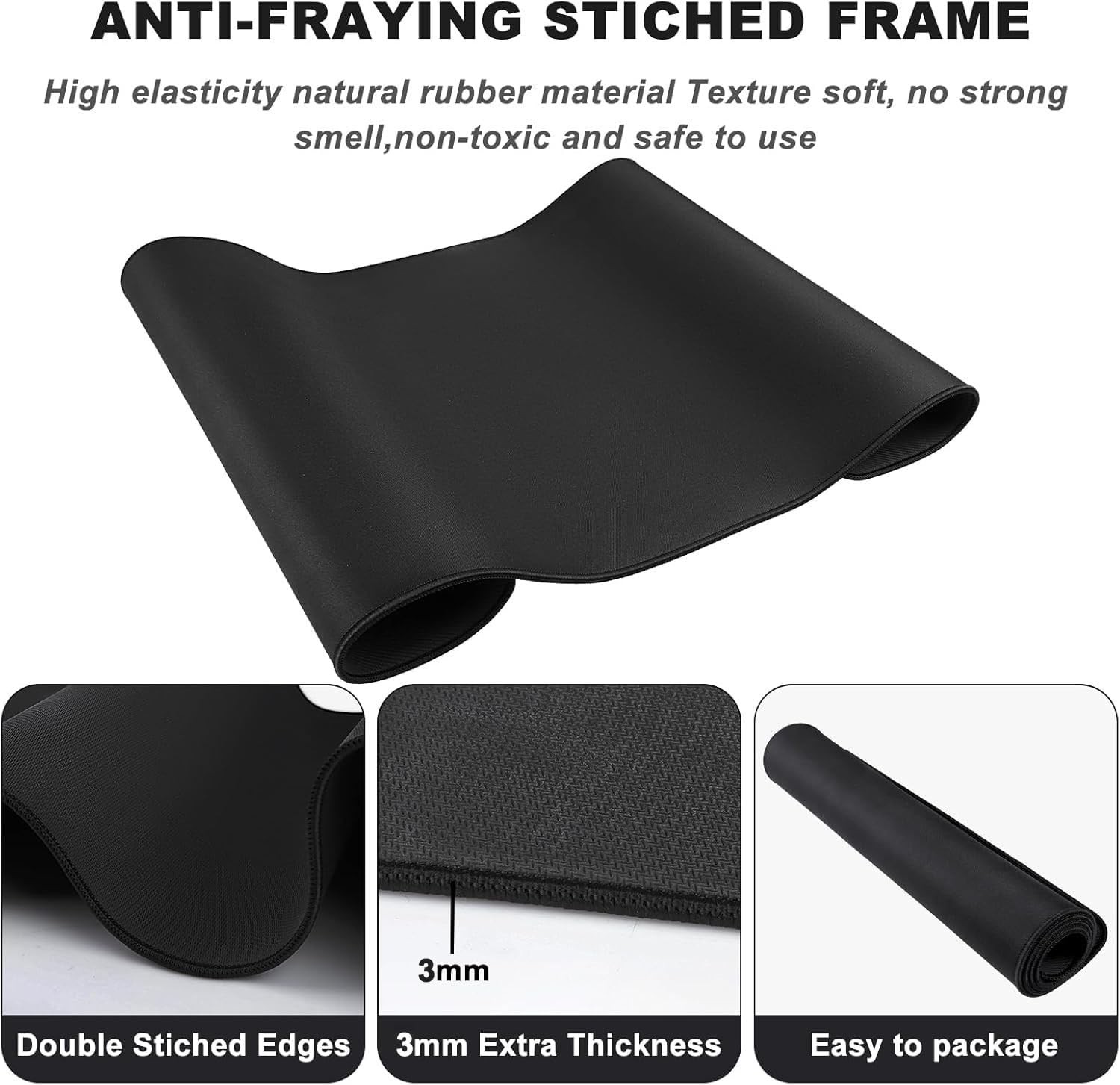 Akduss Large Mouse Pad Desk Mat Large Office Desk Pad Gaming Mouse Pad Stitched