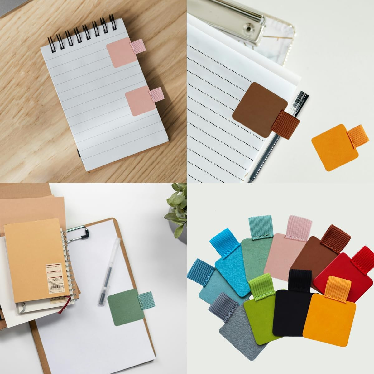 10 Pack Self-Adhesive Pen Loop Holder, Pen Loop Holder Set with 10 Colors, Mixed