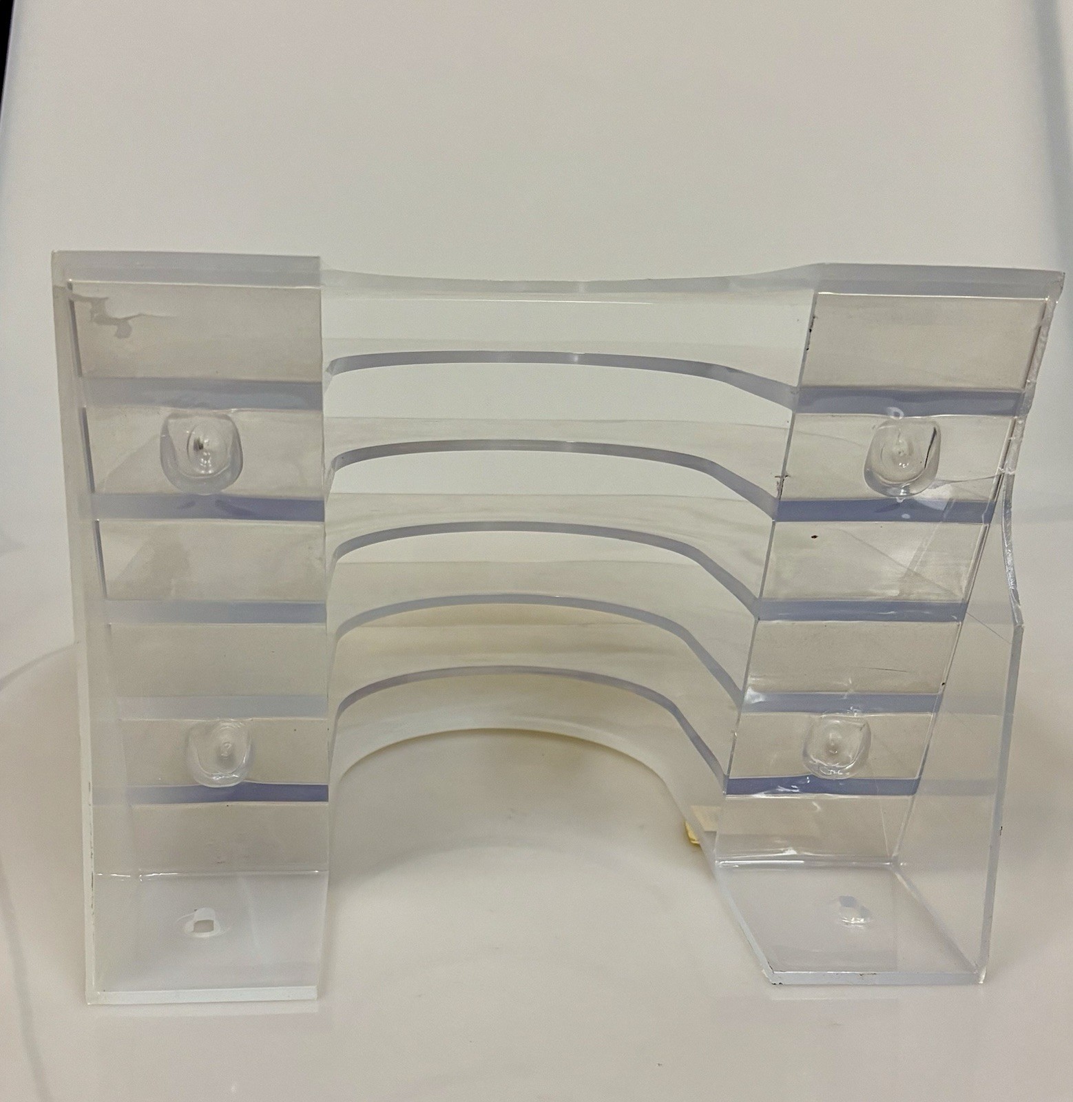 Clear Multi-Tiered 6 Shelf Desktop Organizer 7×9.5×10” Excellent Condition