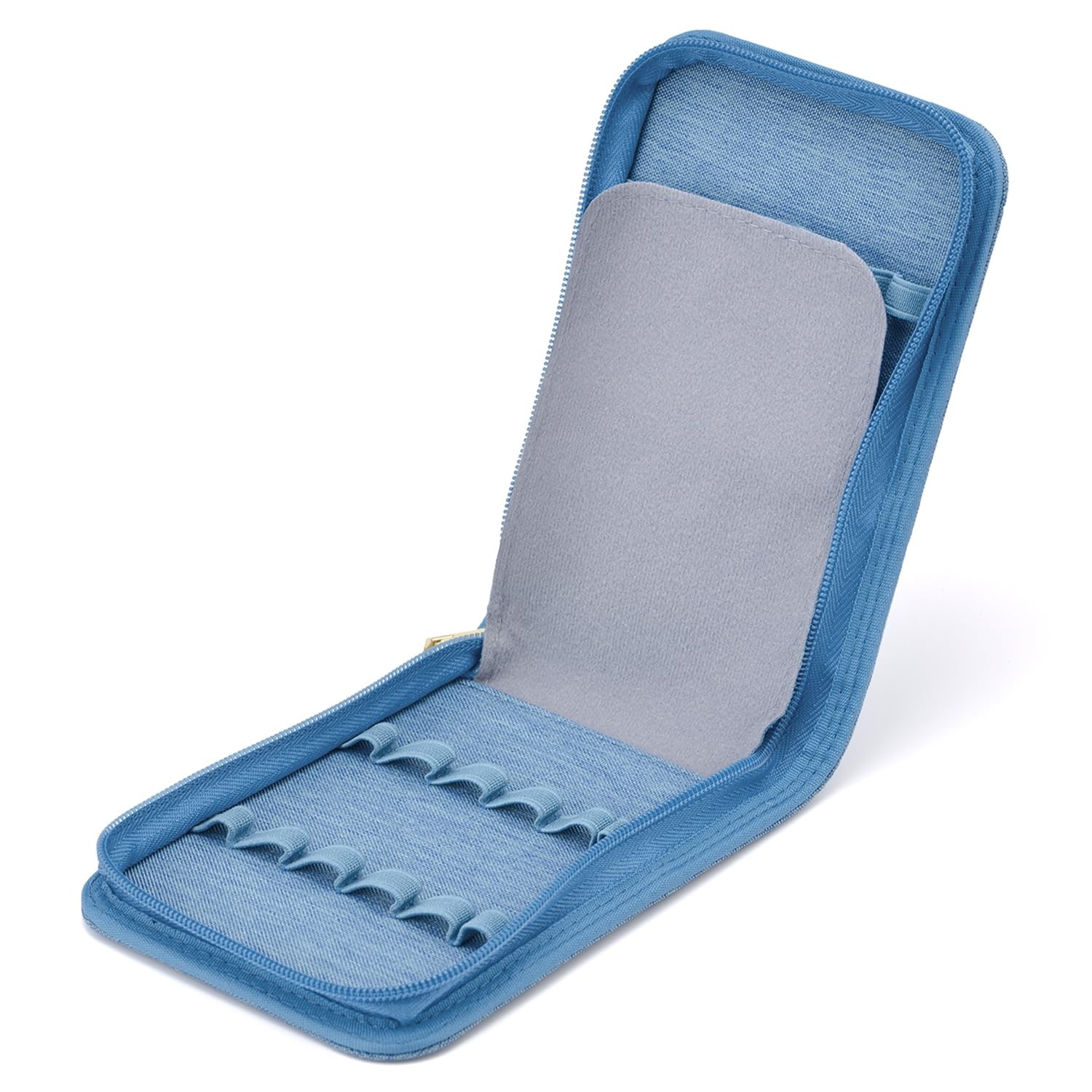12 Fountain Pen Case, Rollerball Pen Case Blue Color, Waterproof Canvas Pen D…