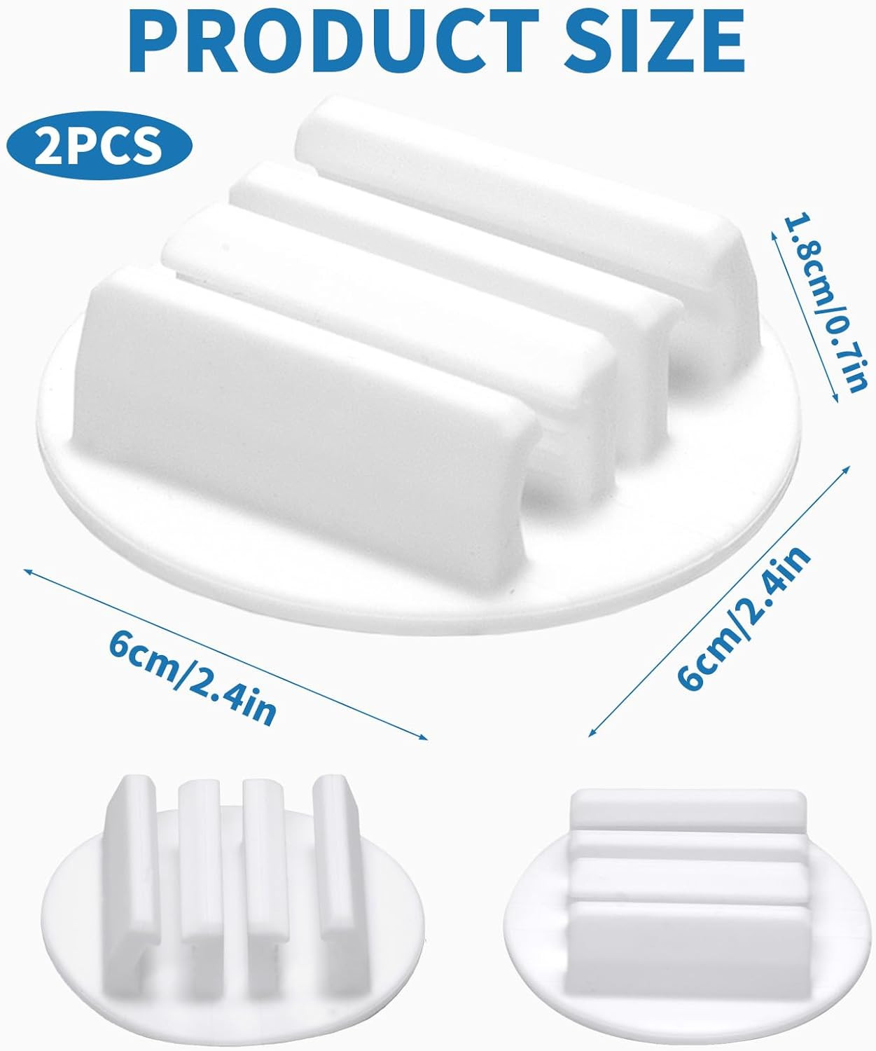 Upgraded Silicone Pencil Holder with Card Slots – 2 Pack (White)
