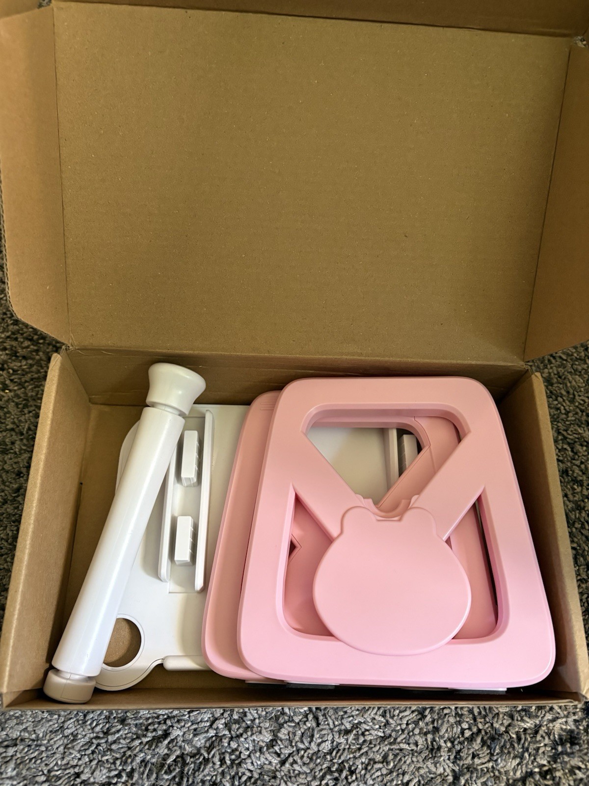 4×6 Shipping Label Printer Stand In Pink Color Acrylic