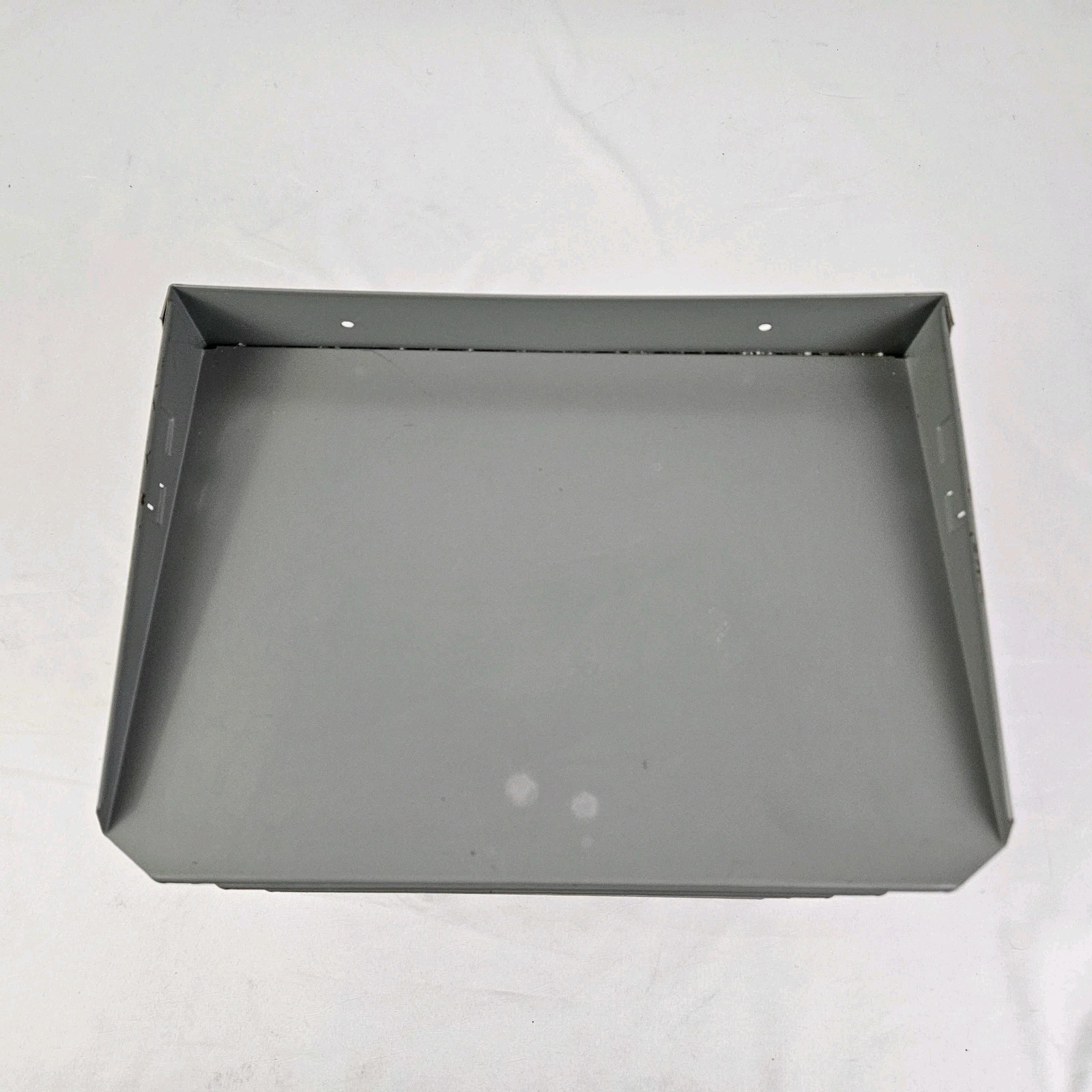 Steel Desk Top File Organizer Letter Sorter Mid-Century Modern Gray Vintage MCM