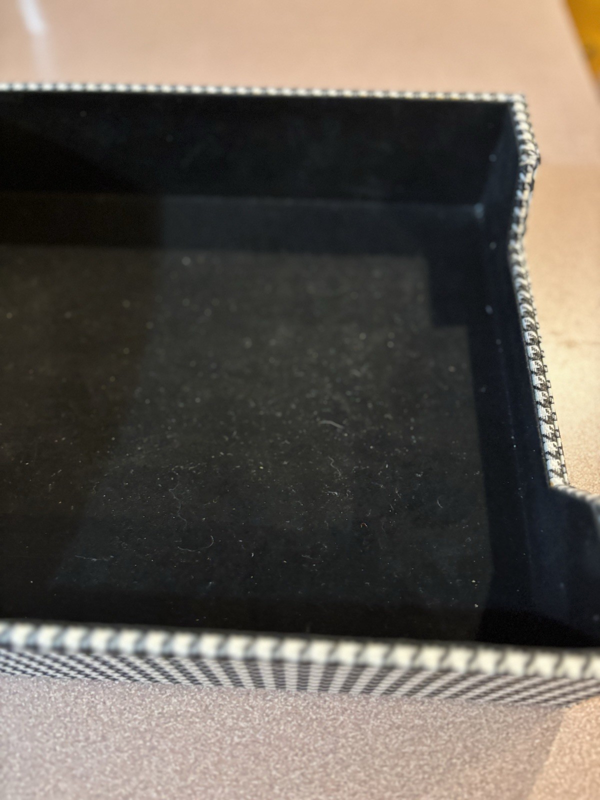 Black and White Contemporary Letter Work Desk Paper Tray
