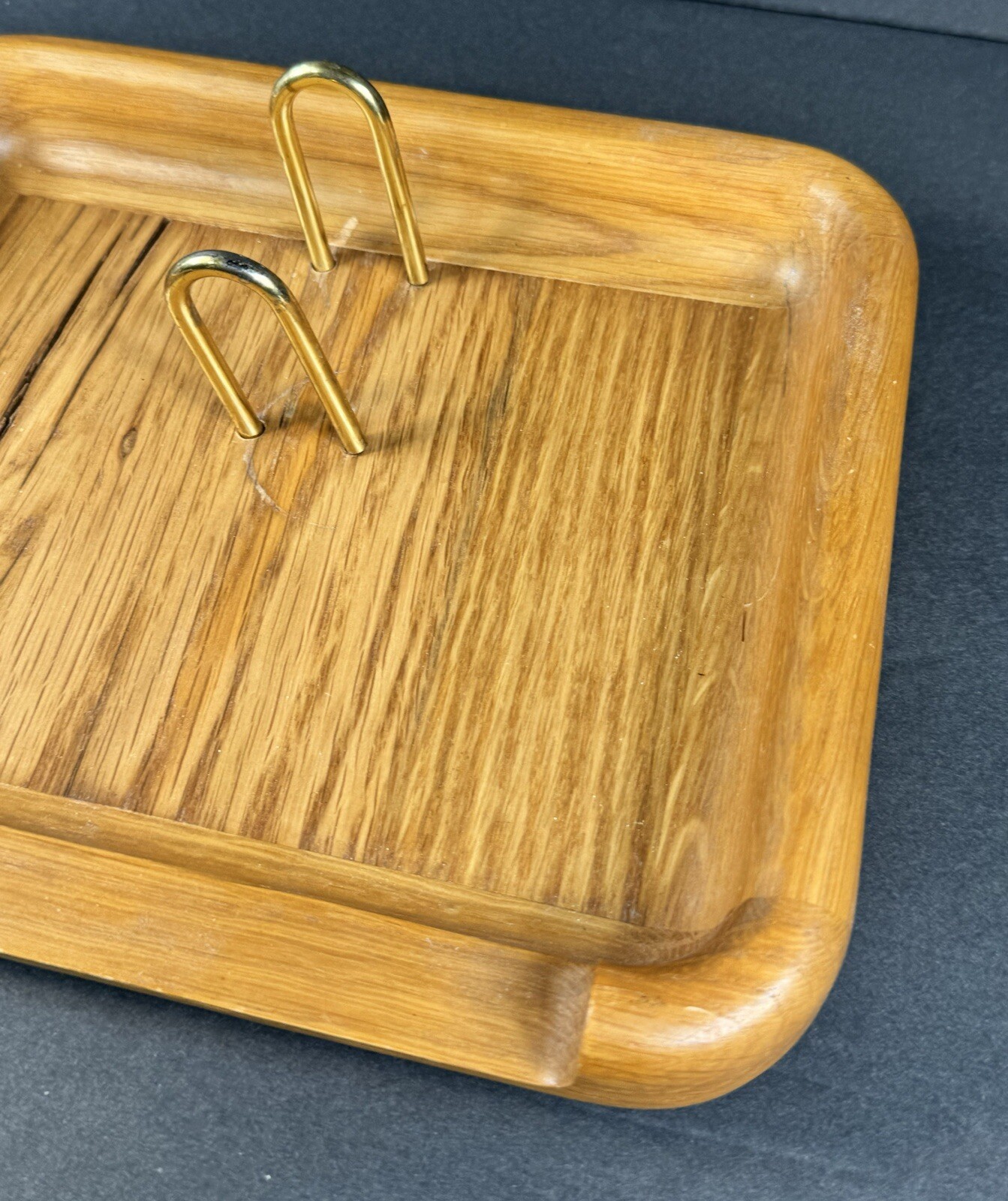 Eldon Woodline 6500 Wood And Brass Desk Accessory