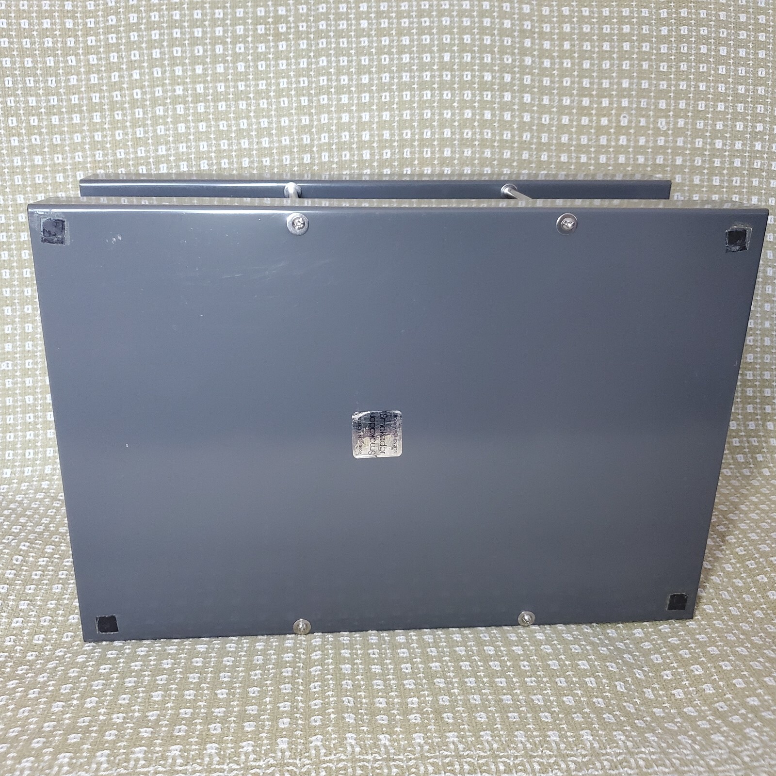 Vtg Knoll Smokador Double Letter Paper Tray Desk Organizer Steel Metal Gray