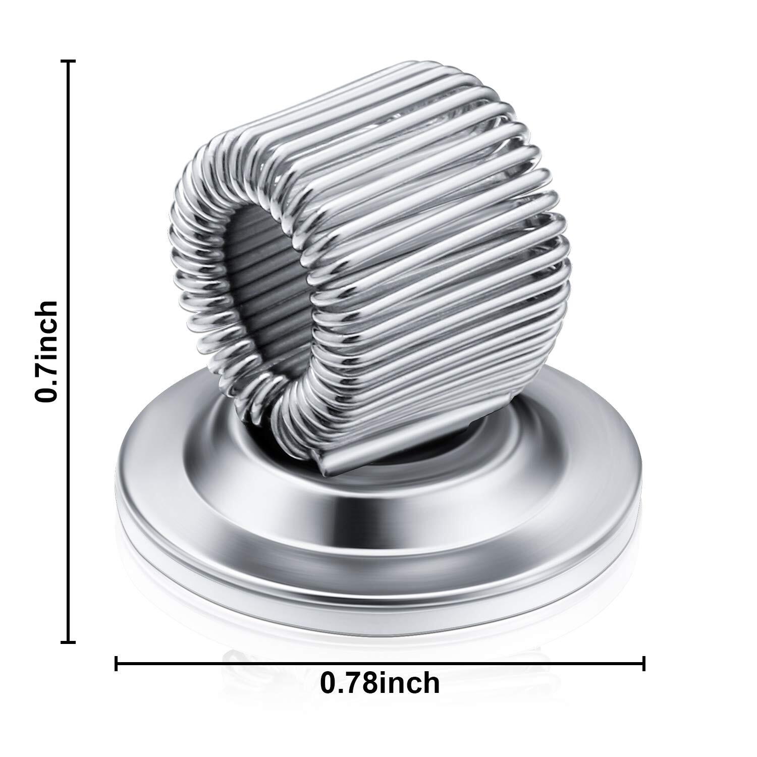 10 Pack Stainless Steel Magnetic Pen Holder Clips for Refrigerator Whiteboard