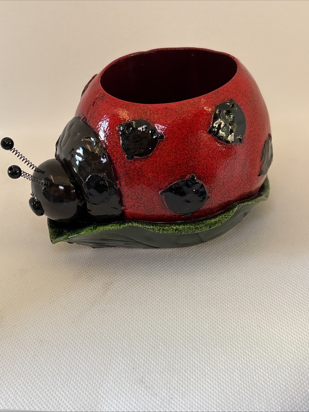 Vintage Ladybug Ceramic Desk Set. New Vintage. Wildlife Foundation Ranger Gift