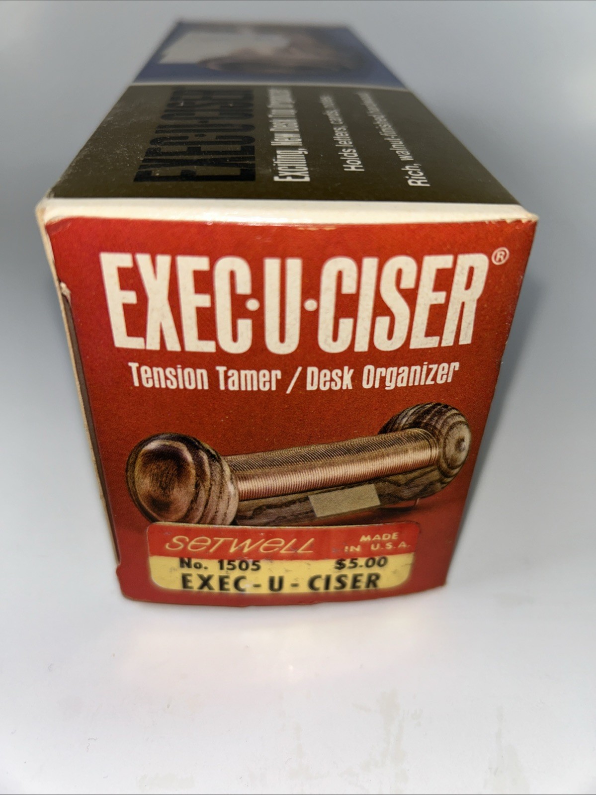 Vintage 1970 Exec-U-Ciser, Desk Top Organizer/Exerciser, Executive Tension Tamer
