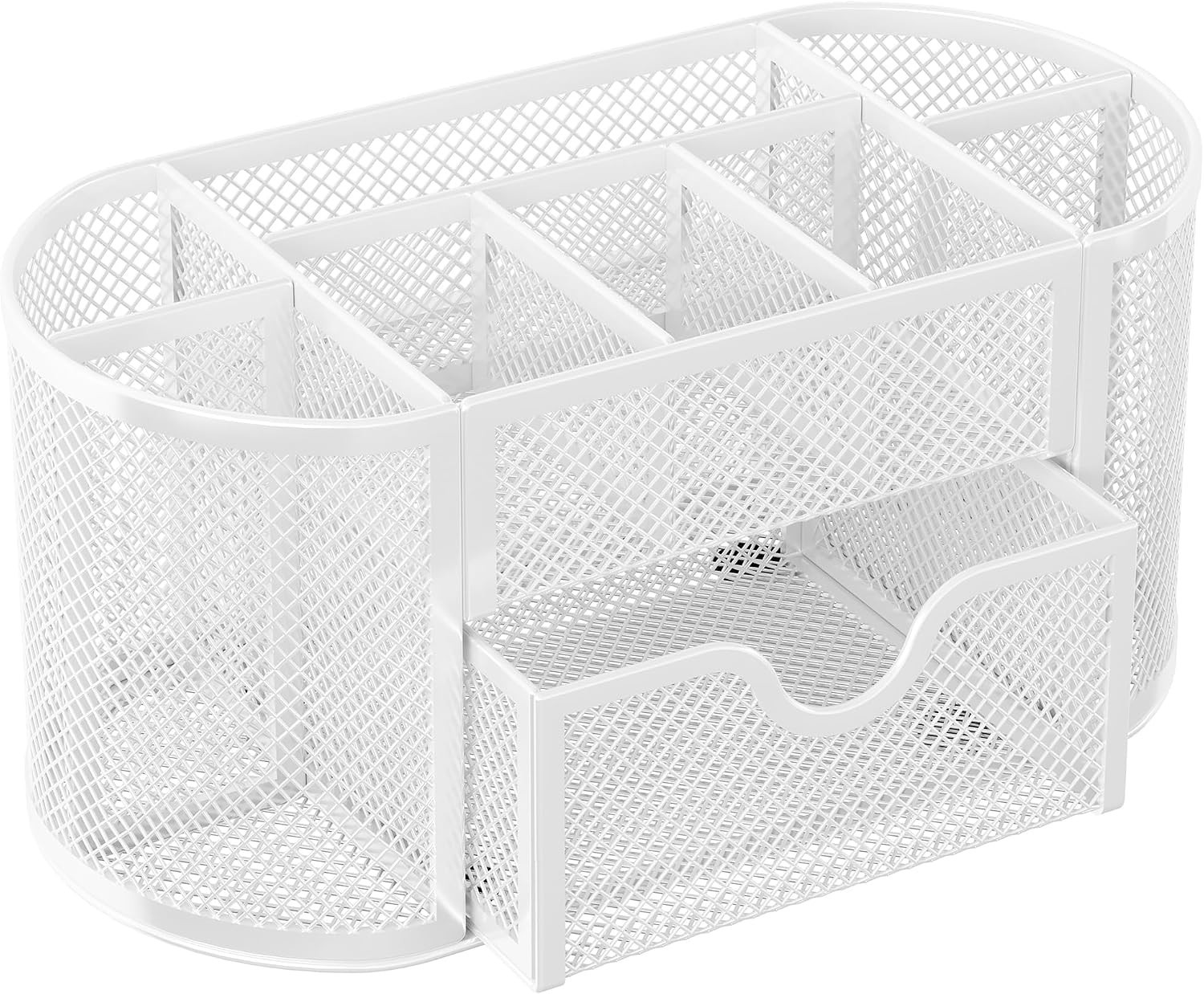 Scratch-Resistant Mesh Desk Supply Holder with Drawer – Organize Your Workspace