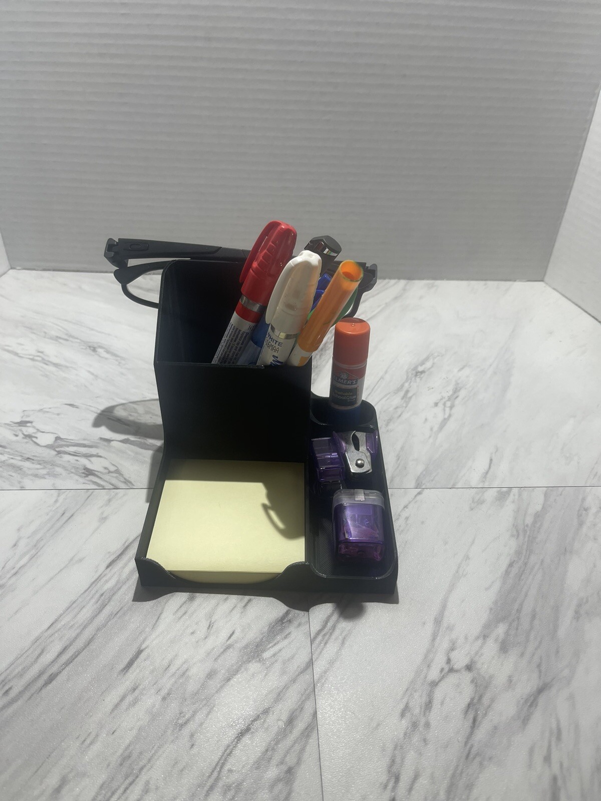 3D Printed Pen, Sticky Notes, Paper Clip Holder Etc. Desk Organizer Work Station