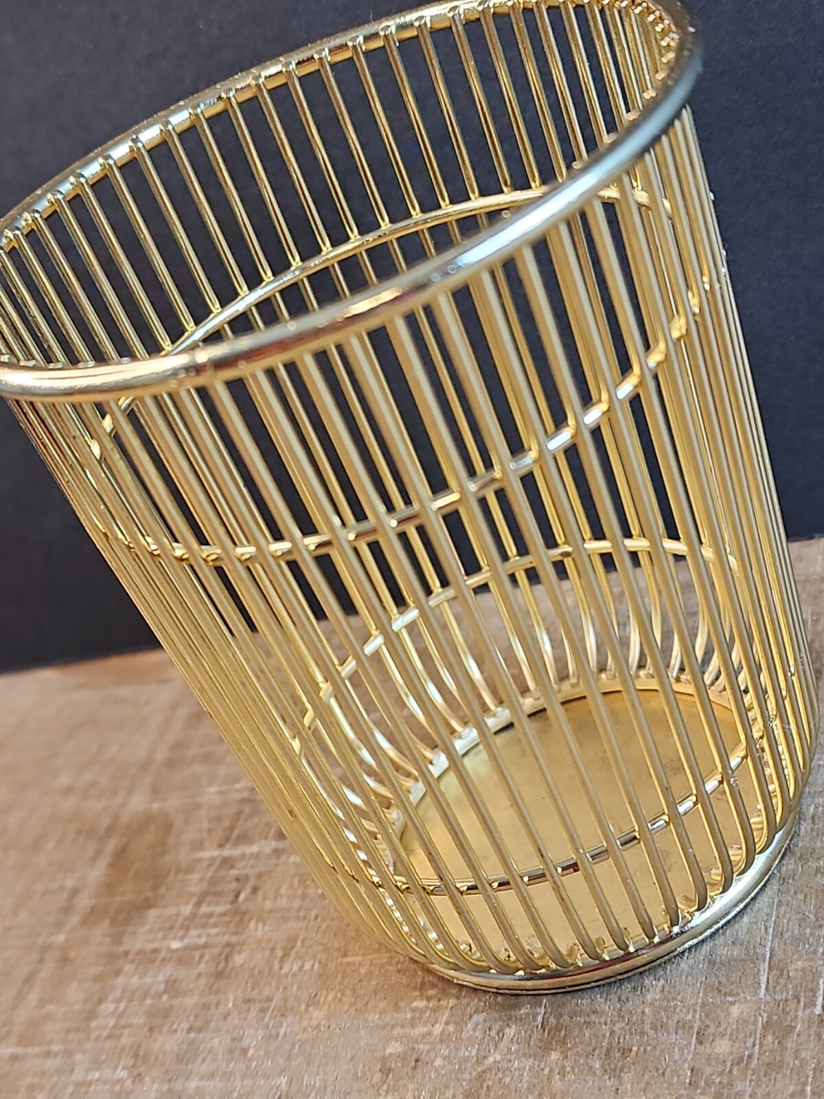 Pencil and Pen Office Desk Cup, Wire Metal, Gold Color Target 2018