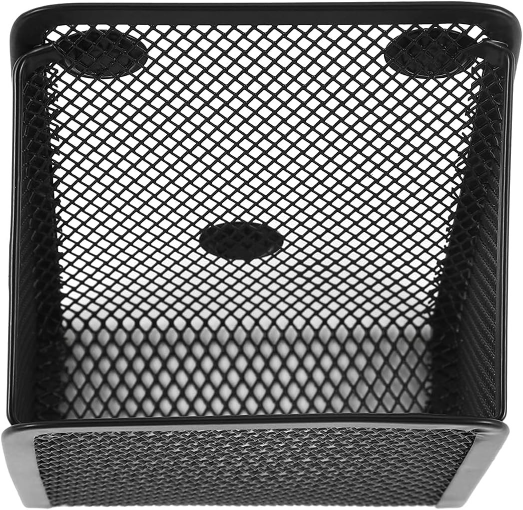 Magnetic Pencil Holder,Mesh Stainless Steel Pen Basket, Metal Writing Utensil St