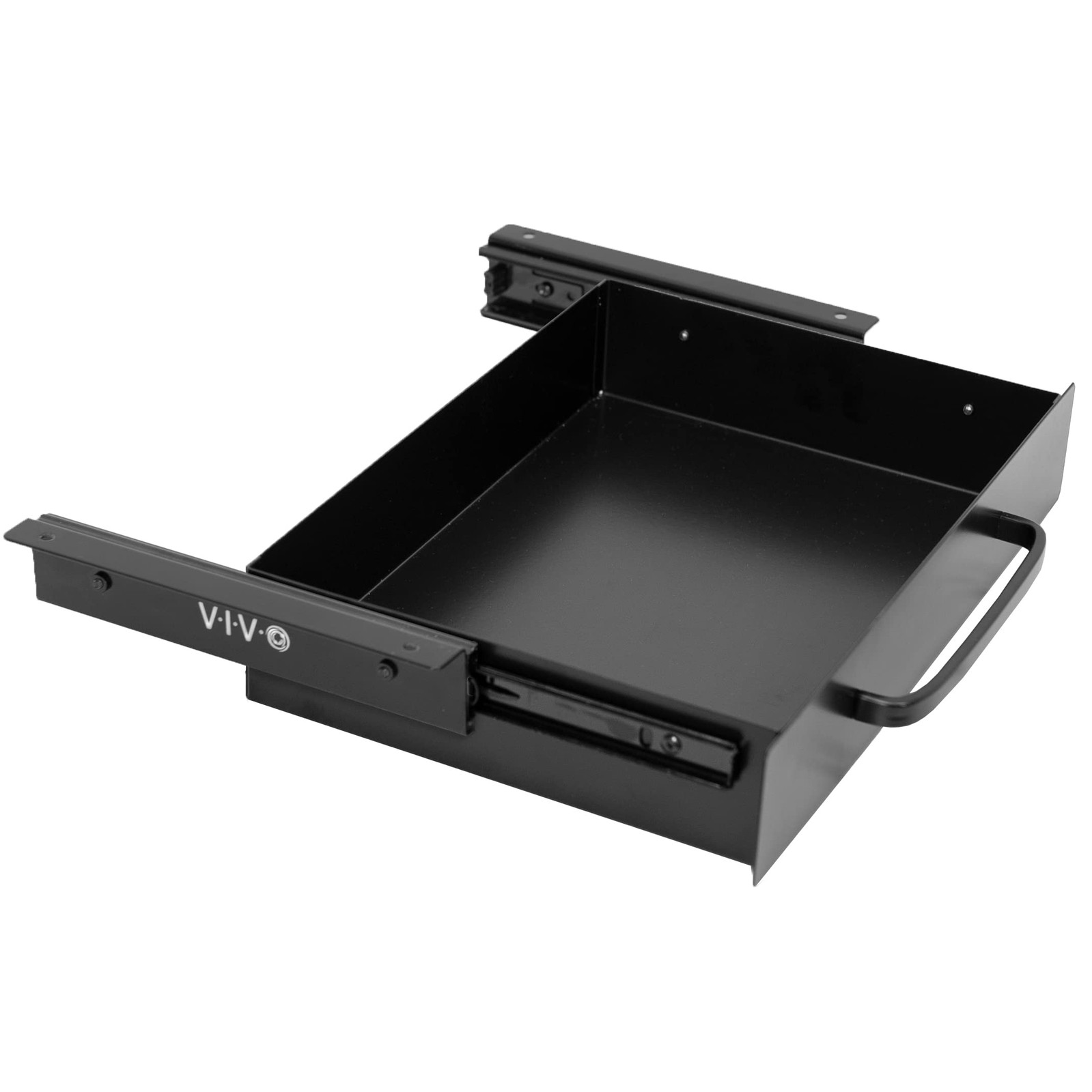 VIVO 13Inch Under Desk Sliding Drawer Organizer, Black