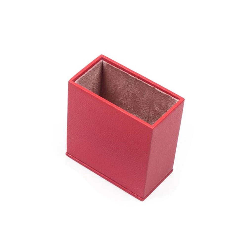 Leather Desk Set 10 Pieces with Double Document Tray Desk Organizer Red