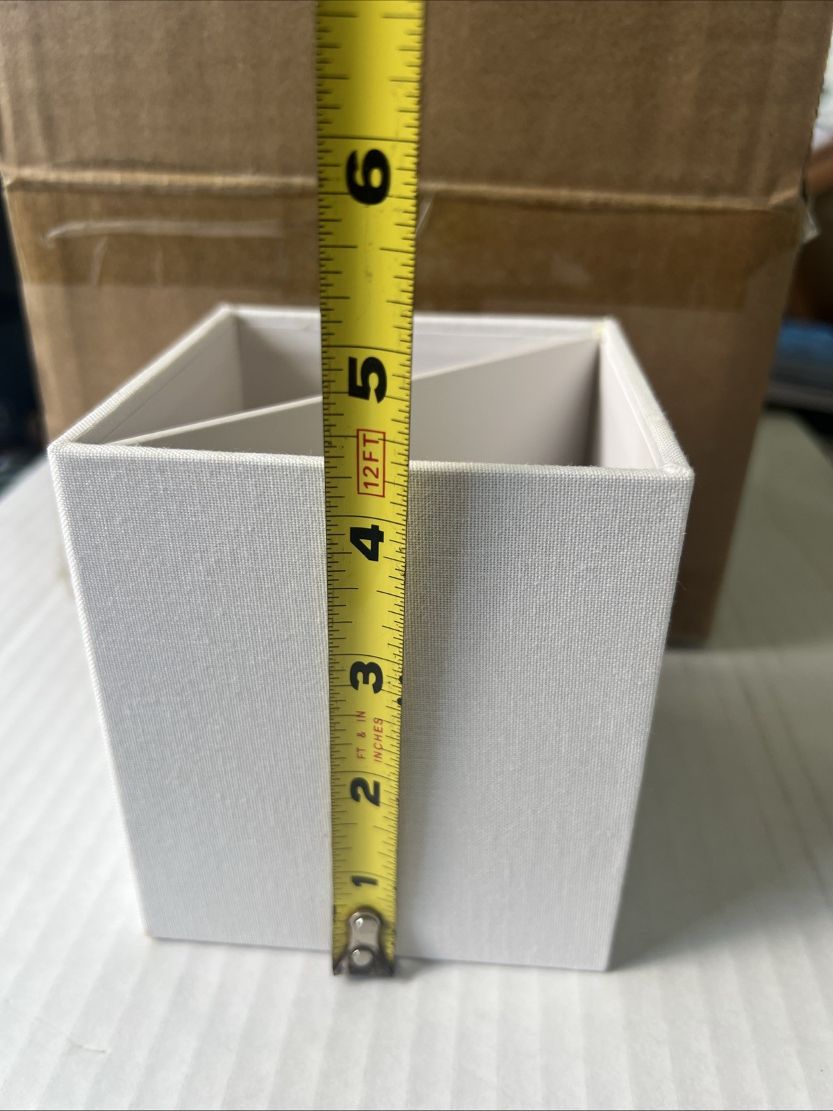 Brightroom Canvas Pencil Cup Desk Organizer Clean & Sleek
