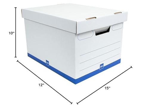Office Depot® Brand Medium-Duty Storage Boxes, Letter/Legal True, Multicolor