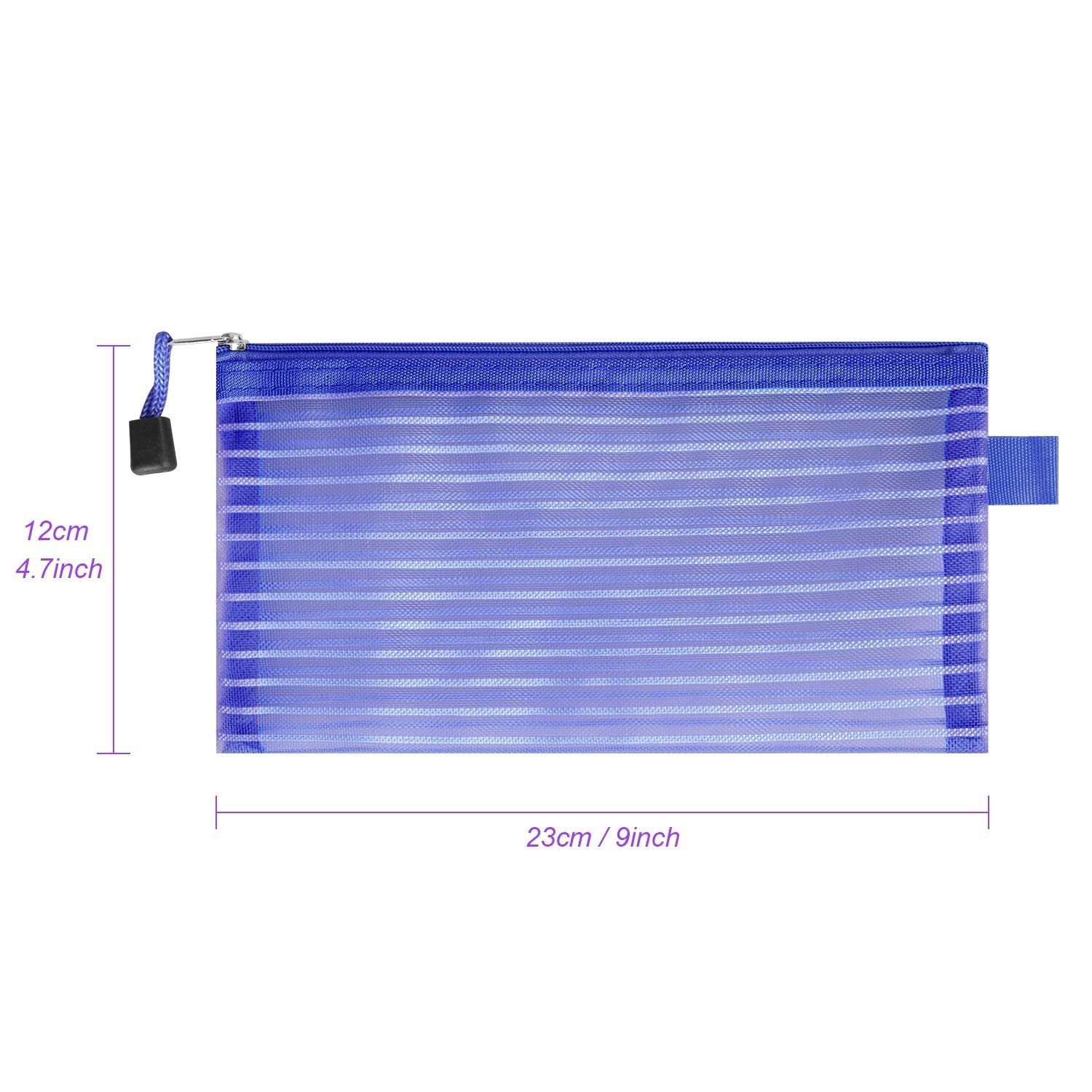20 Pack Multicolored Zipper Mesh Pouch Zipper Pencil Pouches Pen Bags Multipu…
