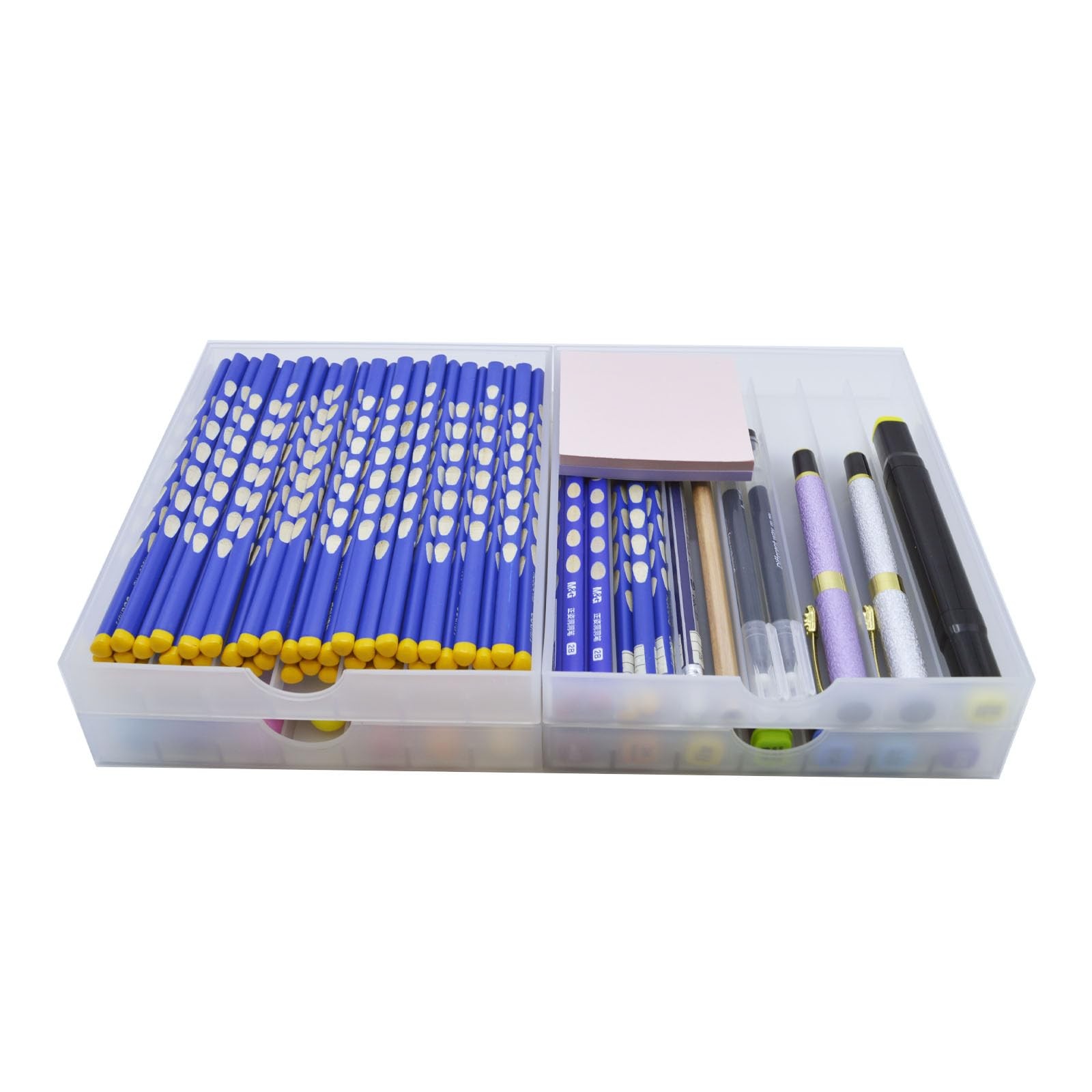 Desk Drawer Organizer, Pen Holder Tray Pen Storage with Fountain Pen, Pencil,…