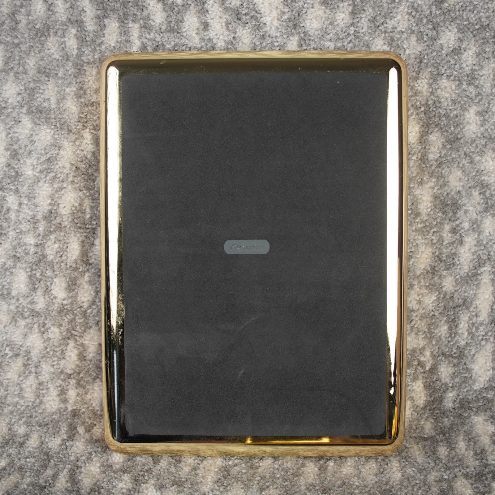 VTG 1984 Eldon Emphasis 6000 Gold Chrome Desktop Paper Organizer File Tray 2PCs
