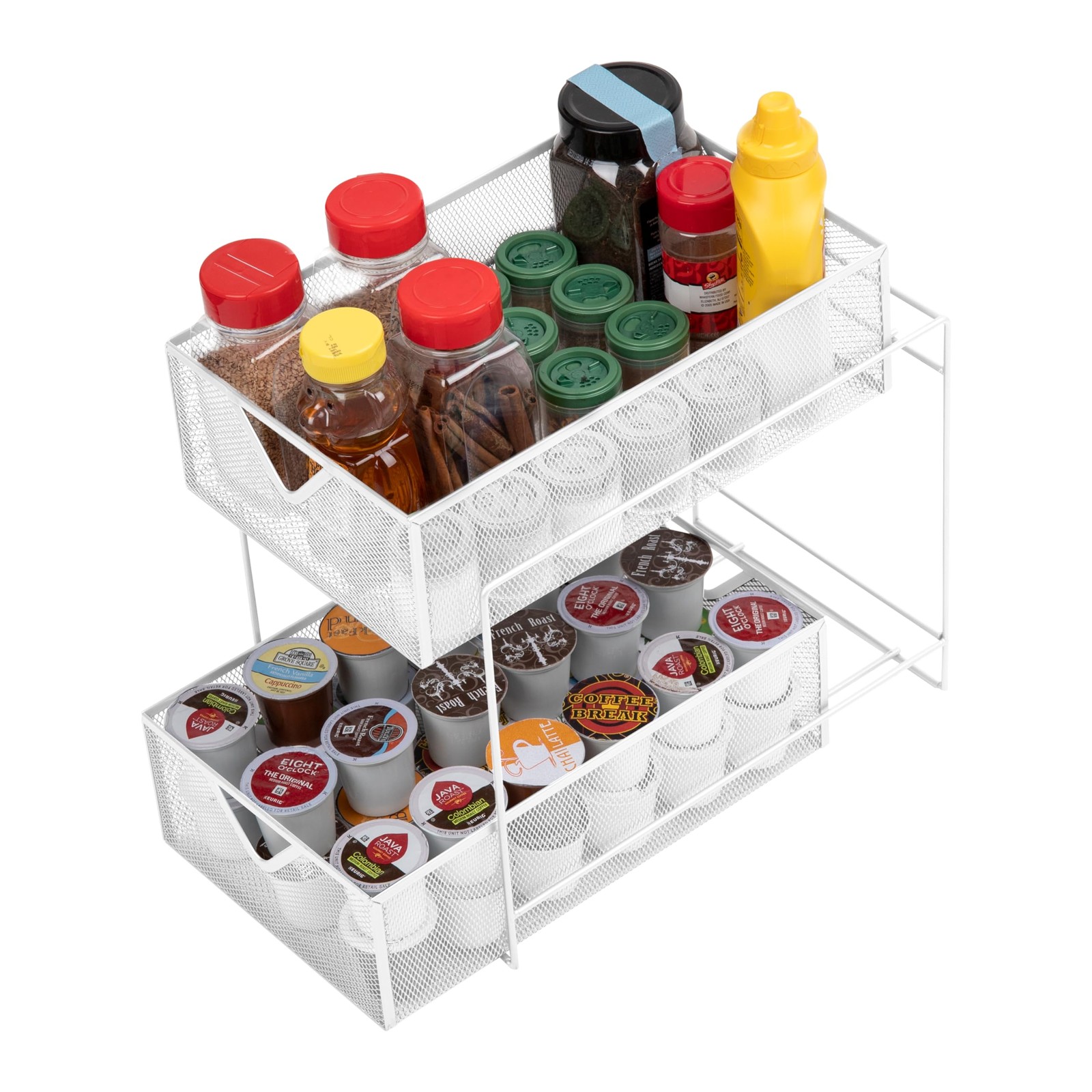 Mind Reader Accessory Organizer, Supply 8.25″ L x 12.5″ W x H, White