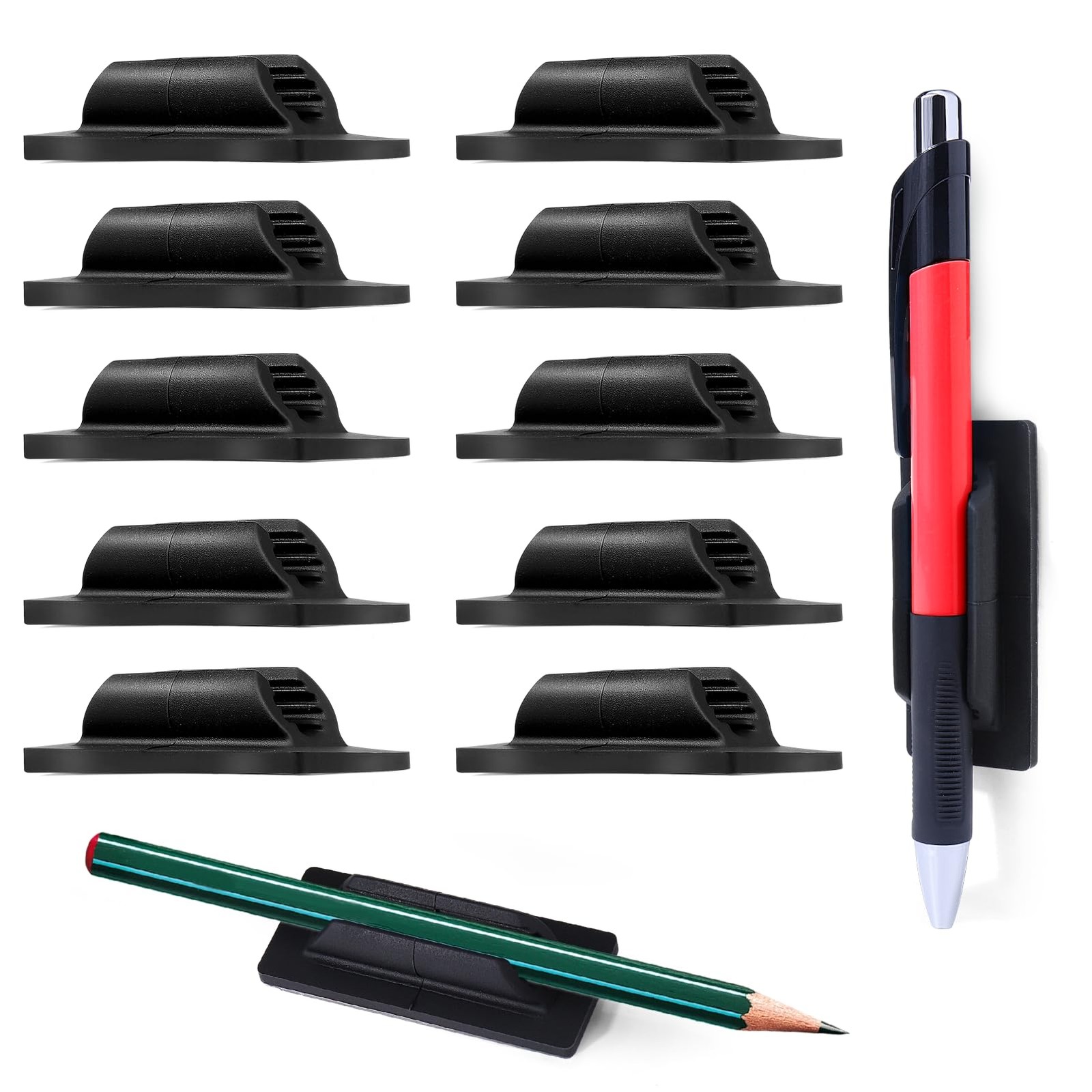 Pencil Holder for Desk,10Pcs Pen Holders for Classroom Clipboard Attachment,S…