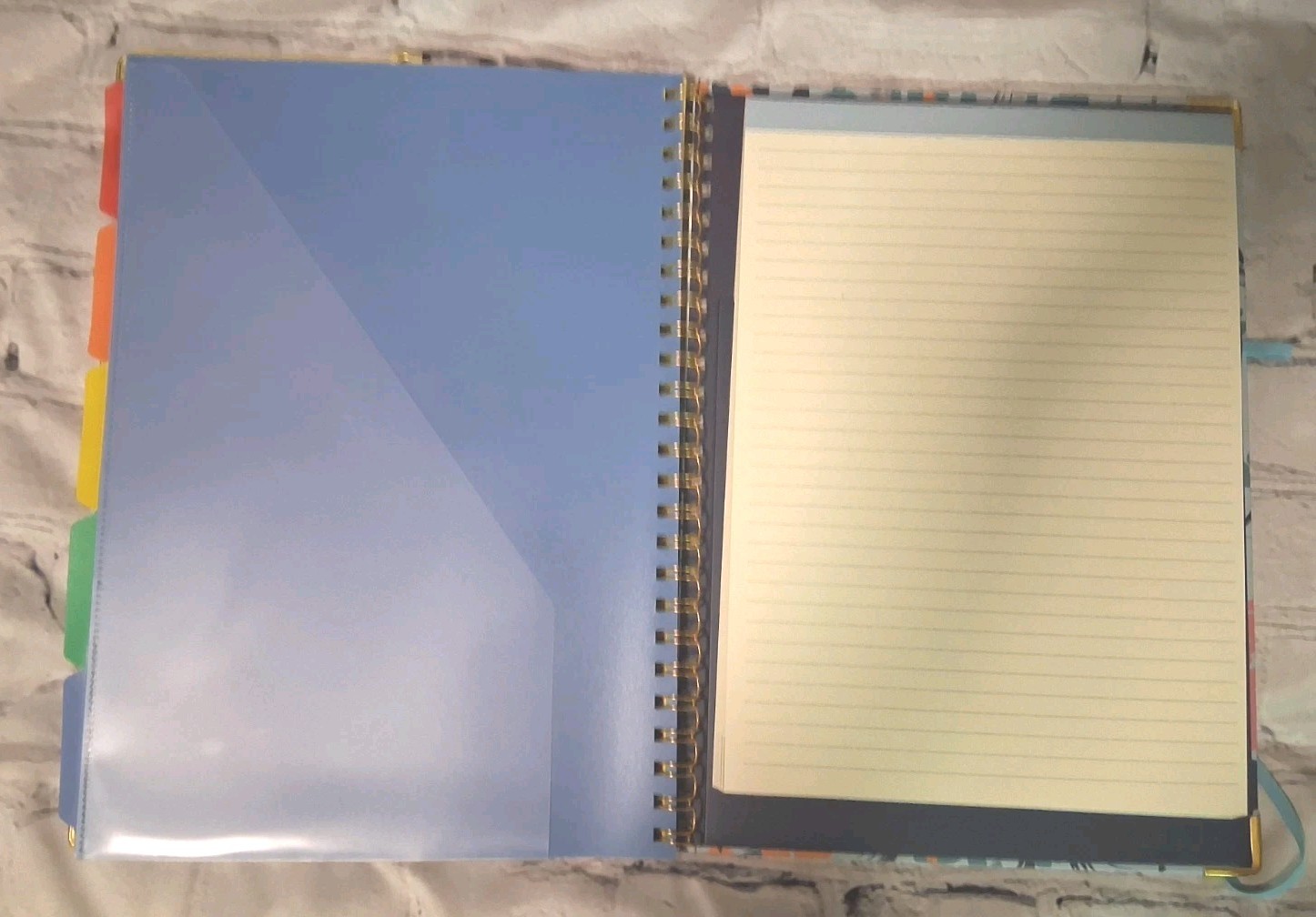 Floral Clipboard Portfolio & Spiral Organizer Notebook with Folders