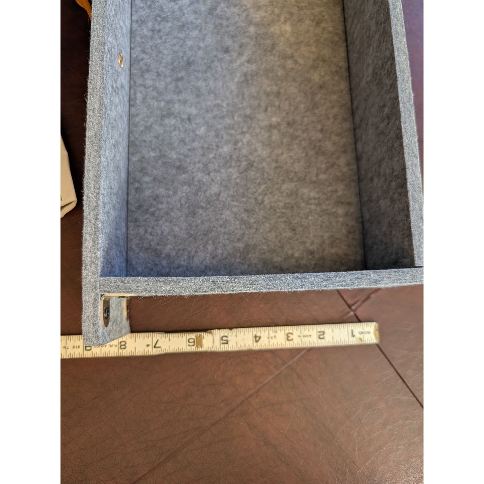 Sliding Under Desk Felt Drawer Organizer w/ Rails – NEW OPEN BOX
