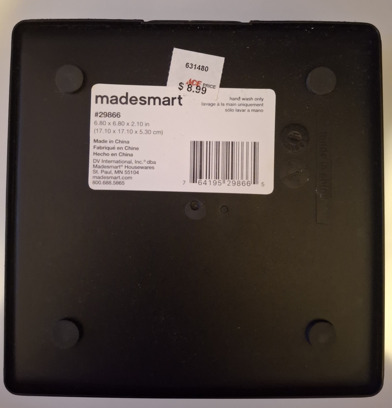 Black Madesmart Drawer Organizer Set Of 3- 1 Md 29866 & 2 Sm 29833