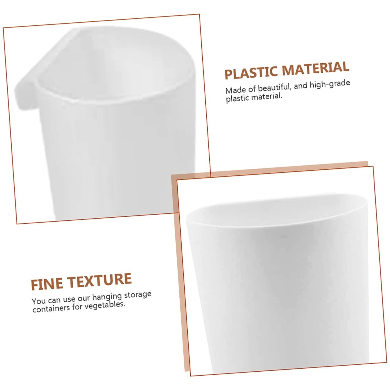 4 PCS White Hanging Cup Holder Utility Rolling Cart Organizer Craft Bucket