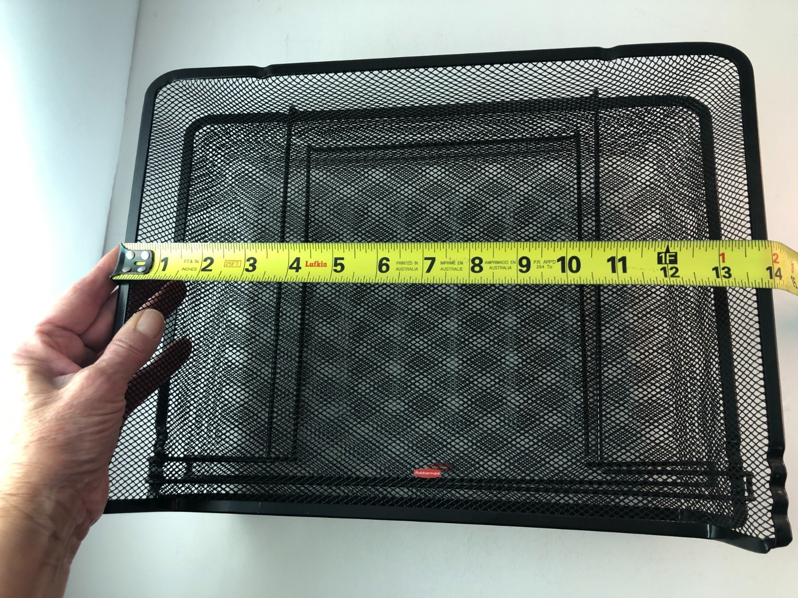 Stackable Metal Mesh Paper Trays Desktop Organizer File Storage Office 2 Pcs.