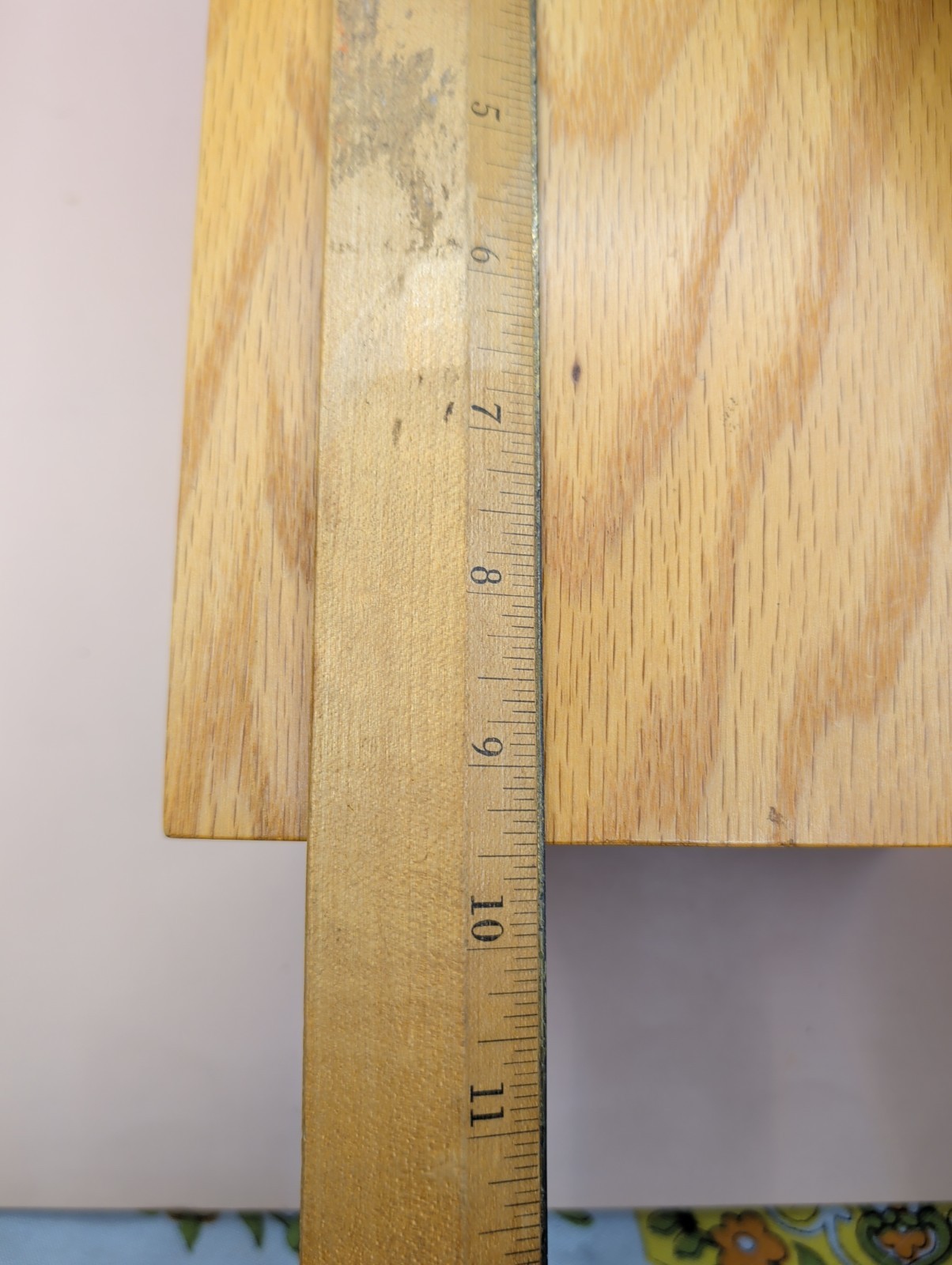 Vintage CARVER Wood Products Oak Dovetail 3X5 Index Card File Box Office Storage