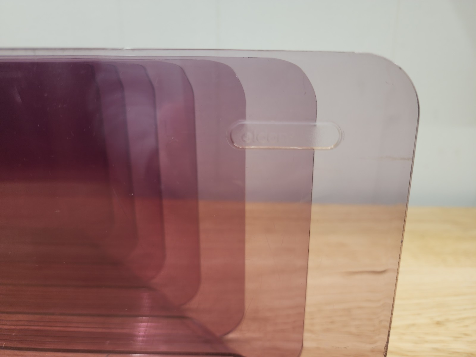 Eldon Six Slot Acrylic Office Desk Organizer Letter Holder Vintage – Purple
