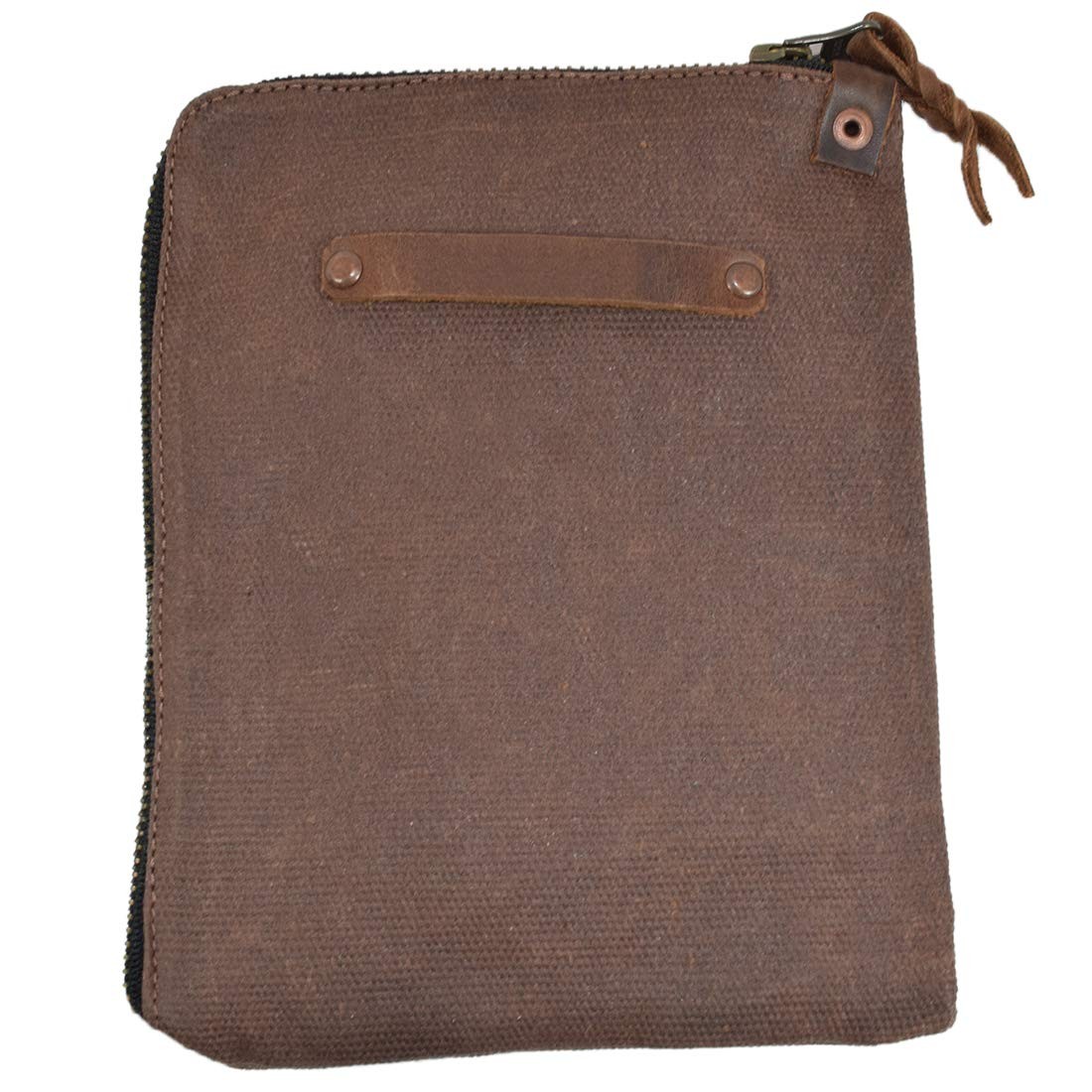 , Scribbler Case for Notebook Handmade from Waxed Canvas (Honey Bourbon)