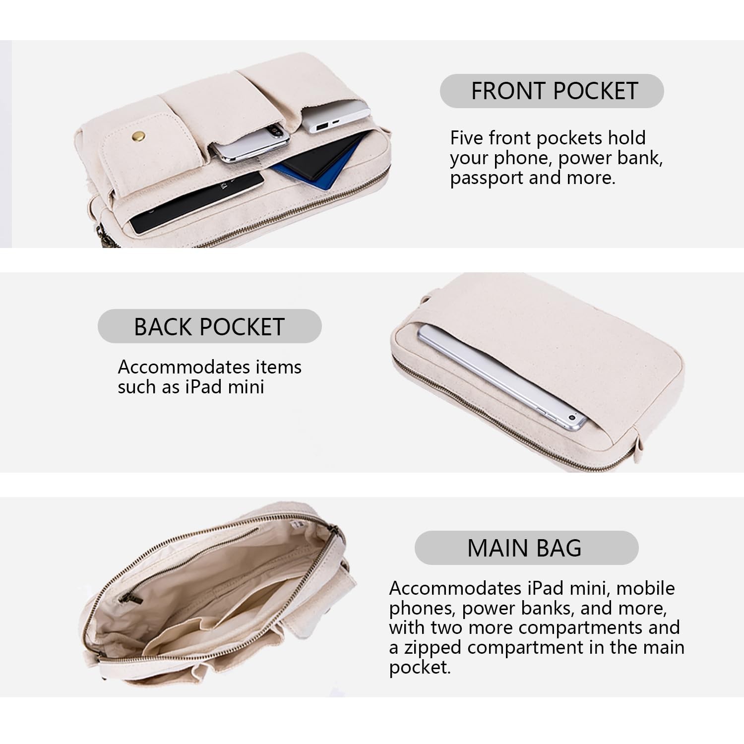 Storage Bag-arge Cosmetic Bag for Women, Travel Makeup Bag, Zip Up Bag, Cute …