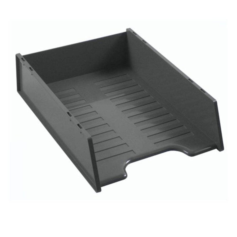 Italplast Multifit Document Tray Space Grey Solid Base Durable Extra Strength