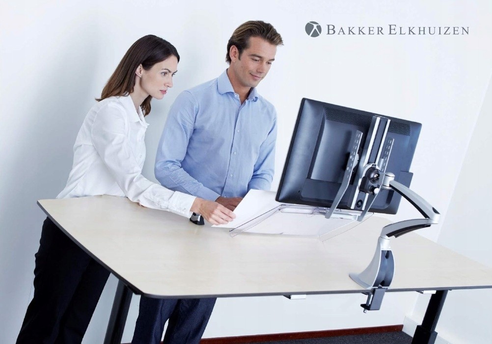 BakkerElkhuizen CleanDoc 440 Document Holder – Ergonomic Desk Organizer