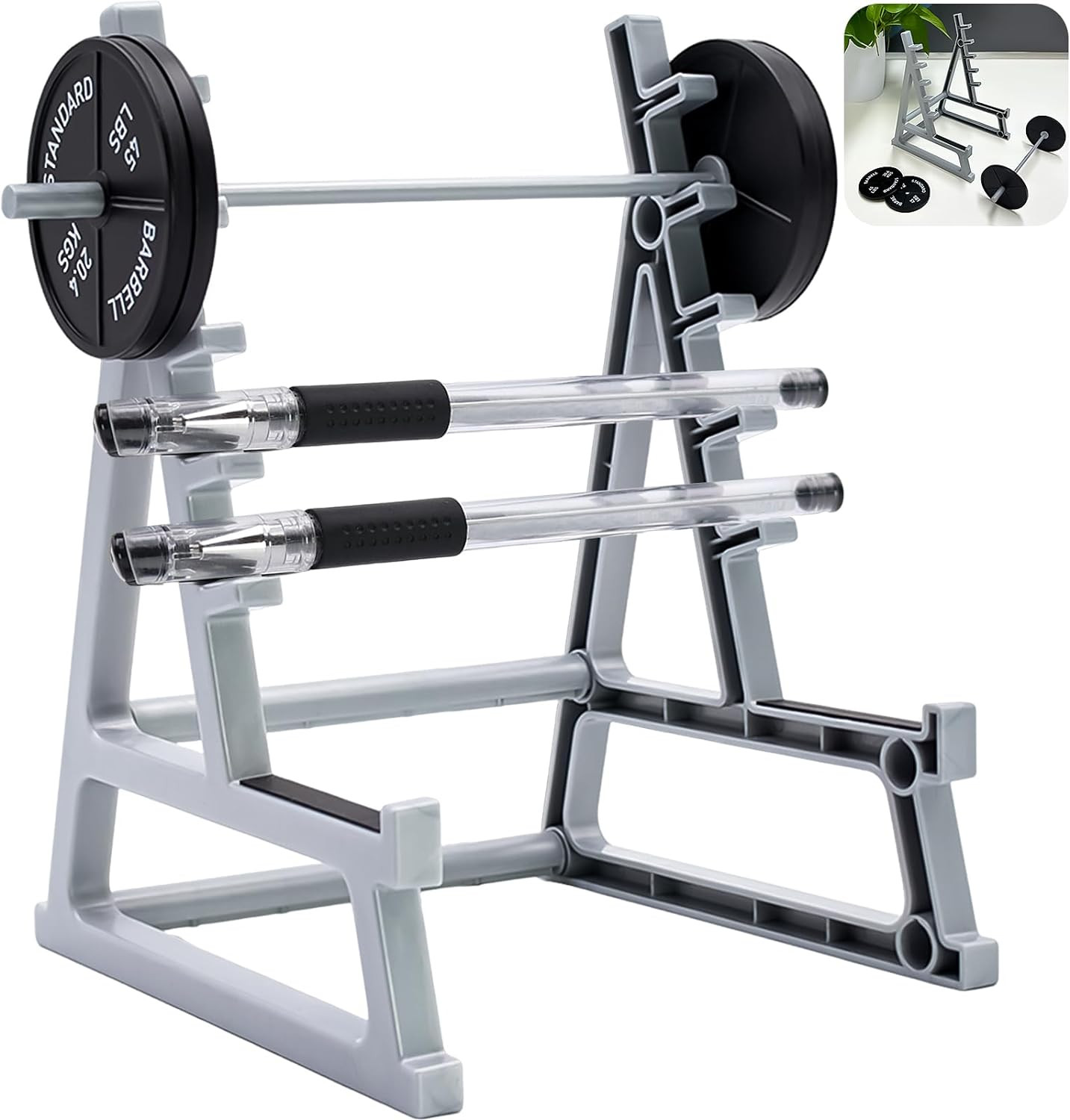 Squat Rack Pen Holder for Desk, Barbell Rack Pen Holder, Gym-Themed Unique Shape