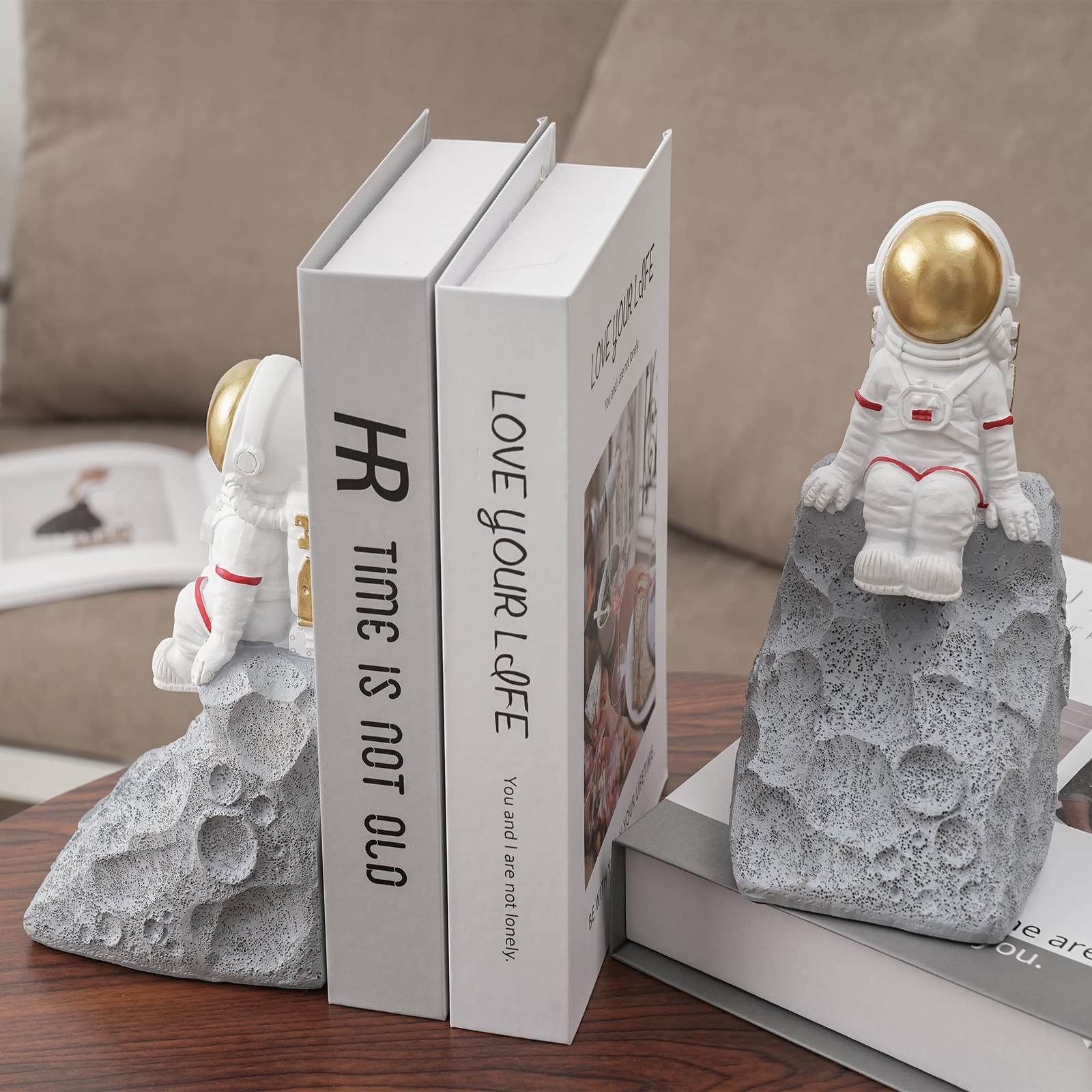 Astronaut Book Ends to Hold Books, Astronaut Decor, Space Themed Bedroom, Des…