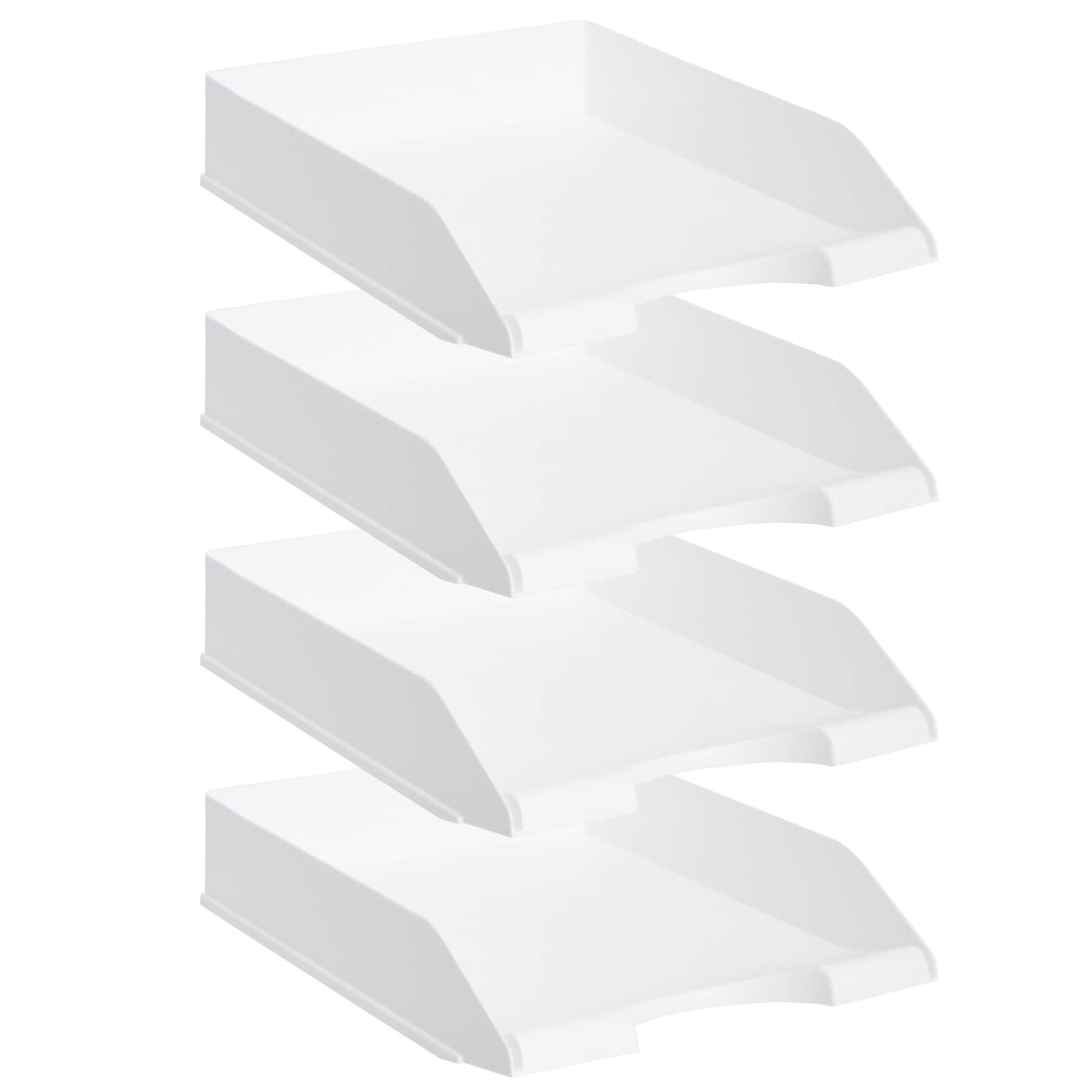 Stockroom Plus Rectangular Letter Trays – Paper Trays for Classroom – Desktop…