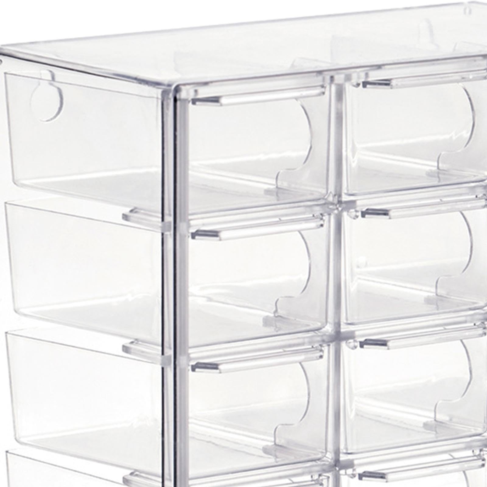 kowaku Mini Drawer Organizer Small with Drawers 12 Drawers, Clear