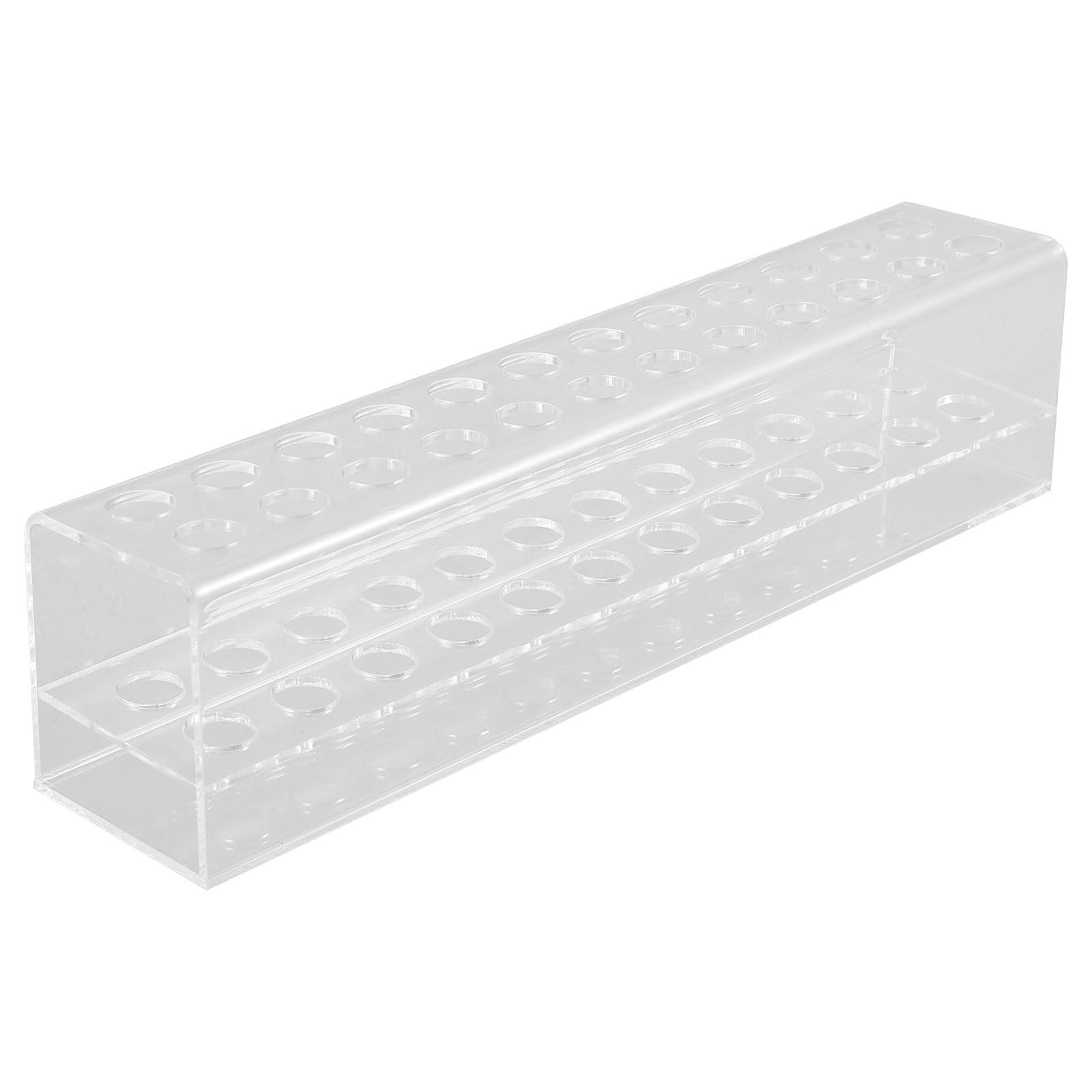 Acrylic Pen Holder Stand Clear Desk Organizer with 24 Slots, Pencil Marker Cr…