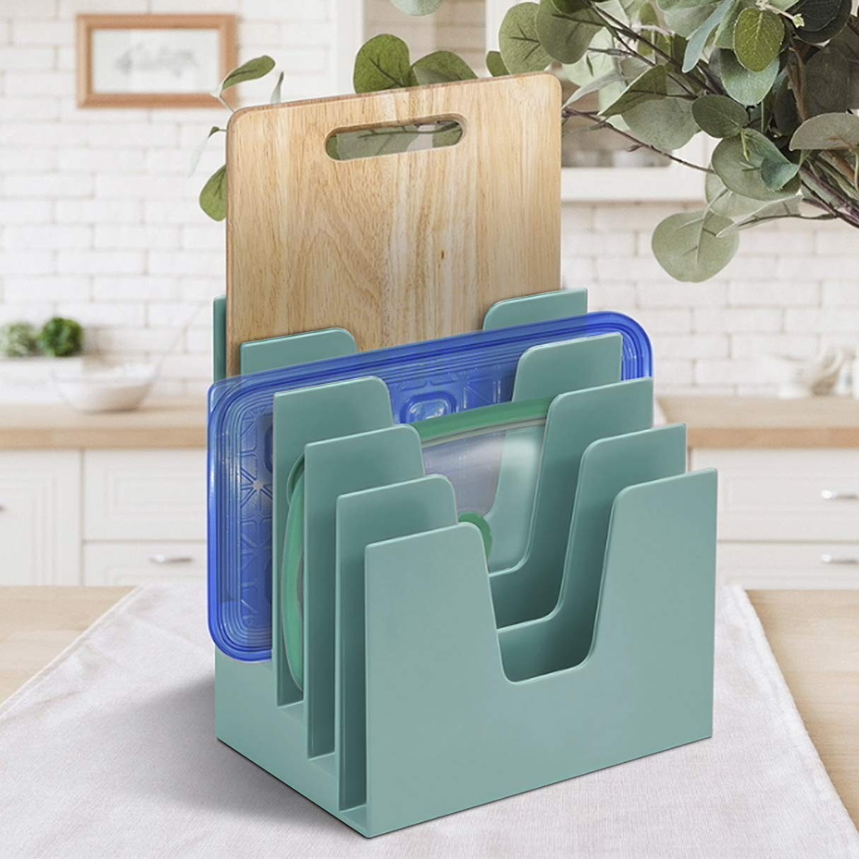 Acrimet 5 Section Incline File Sorter 15P x 22L x 24A cm, Solid Green