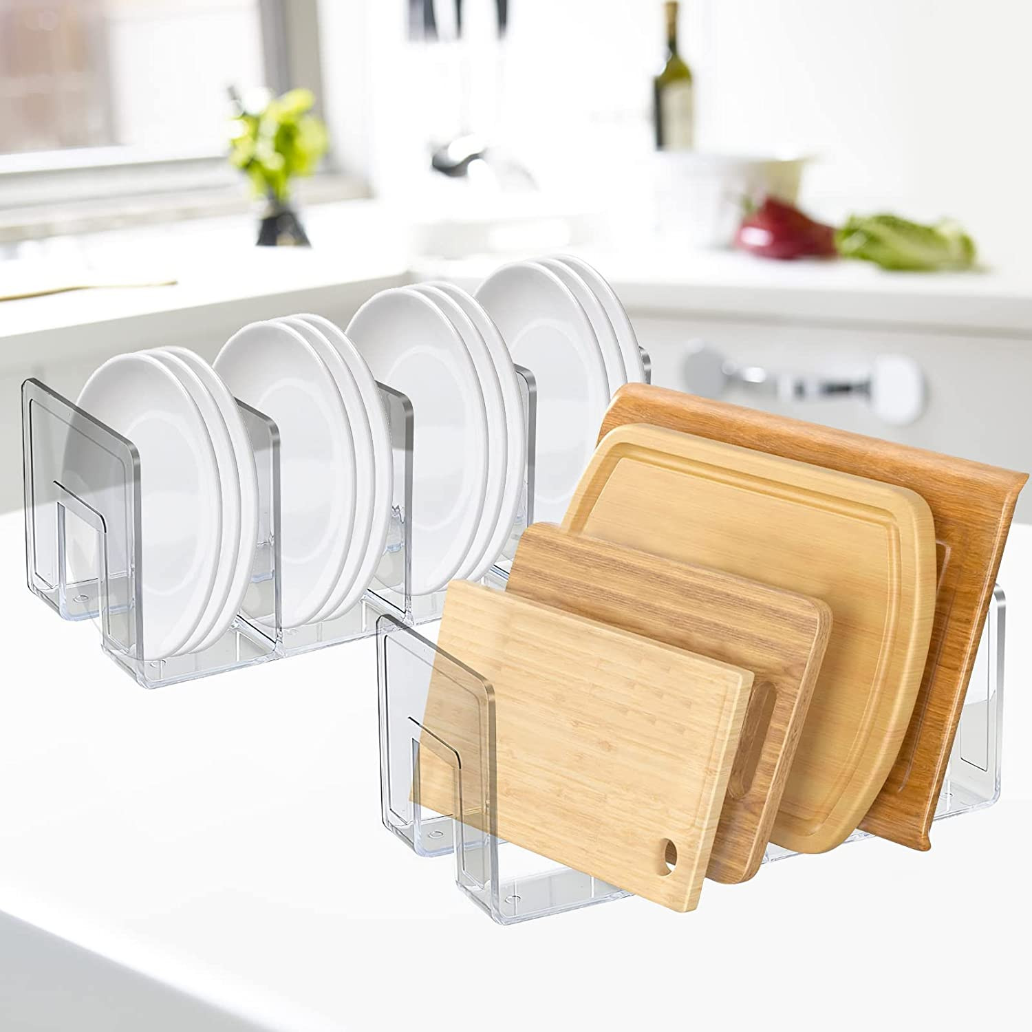 Clear Acrylic File Sorter Holder Desk Folders Organizer Rack for Envelopes Paper