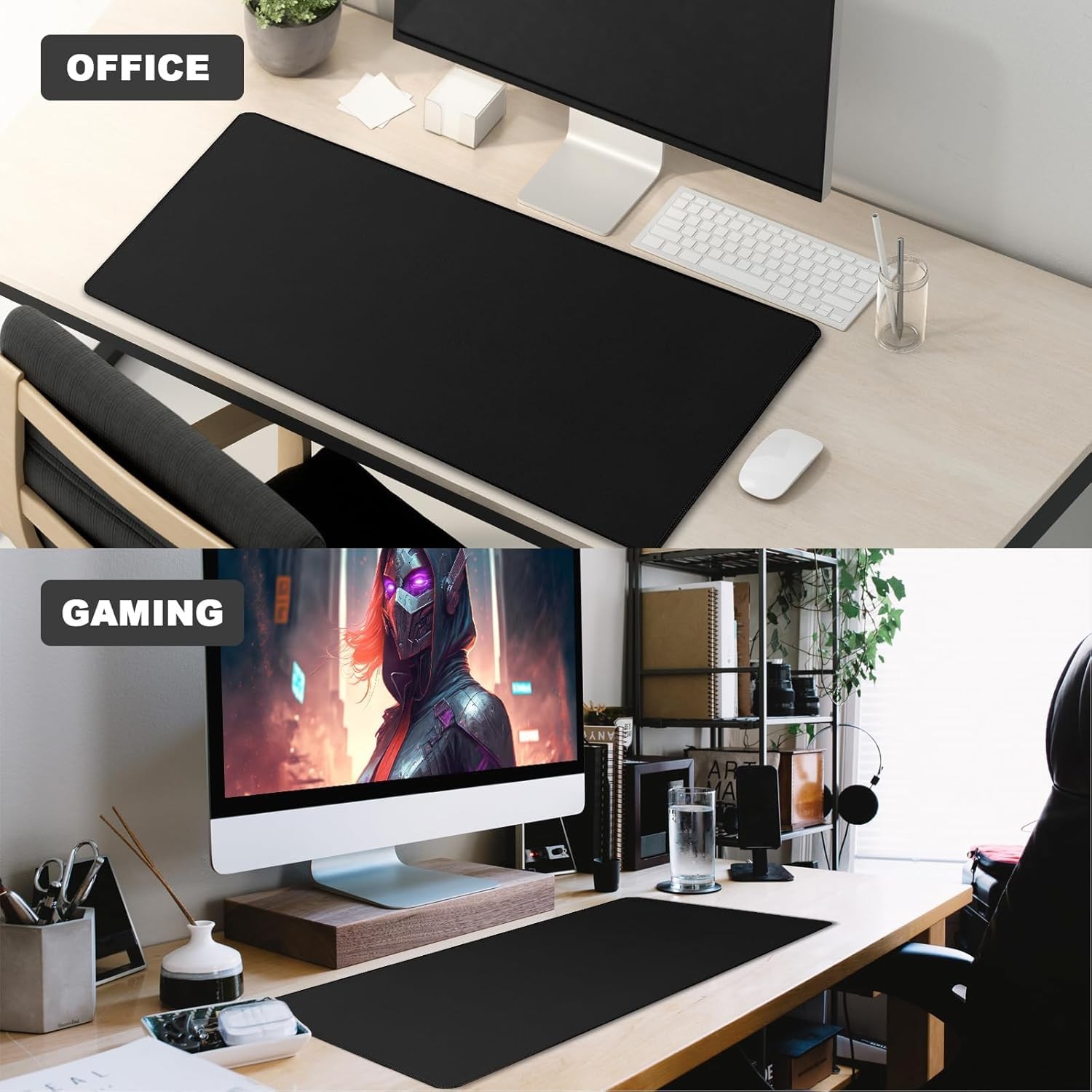 Akduss Large Mouse Pad Desk Mat Large Office Desk Pad Gaming Mouse Pad Stitched